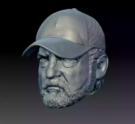 Bobby Singer Head 3D print model
