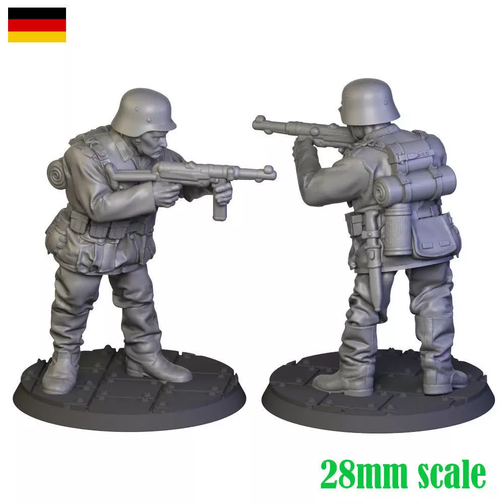 German Soldier ww2 28mm 3D print model
