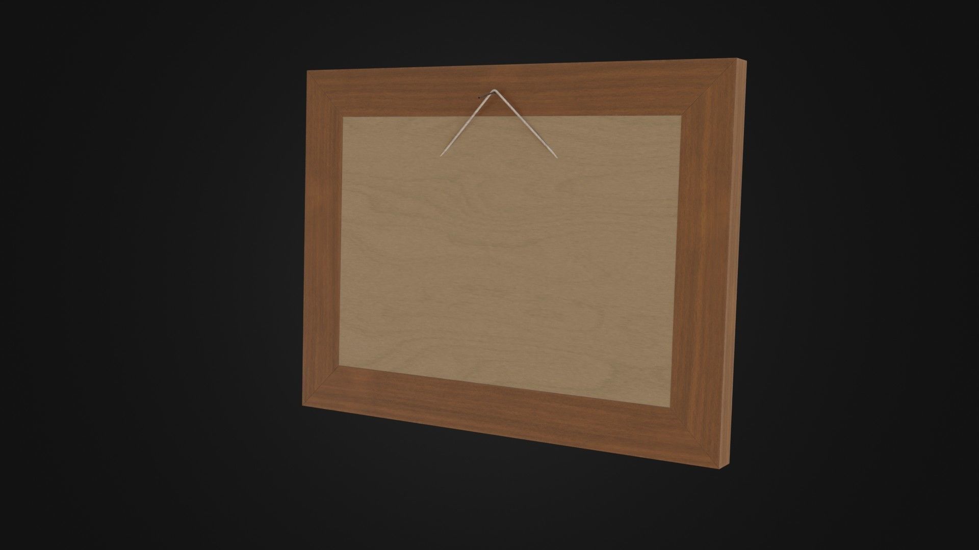 Wooden Picture Frame 03 Low-poly 3D model_20