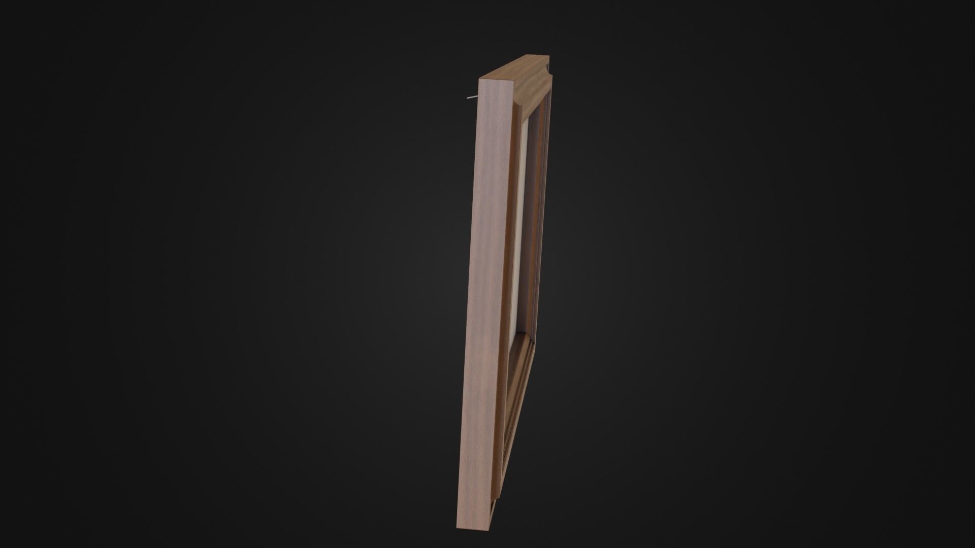 Wooden Picture Frame 03 Low-poly 3D model_12