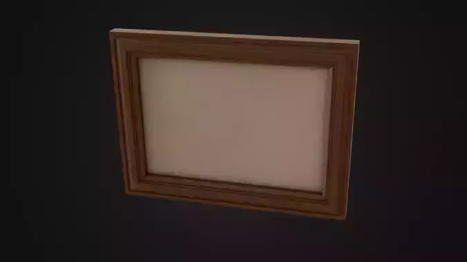 Wooden Picture Frame 03 Low-poly 3D model