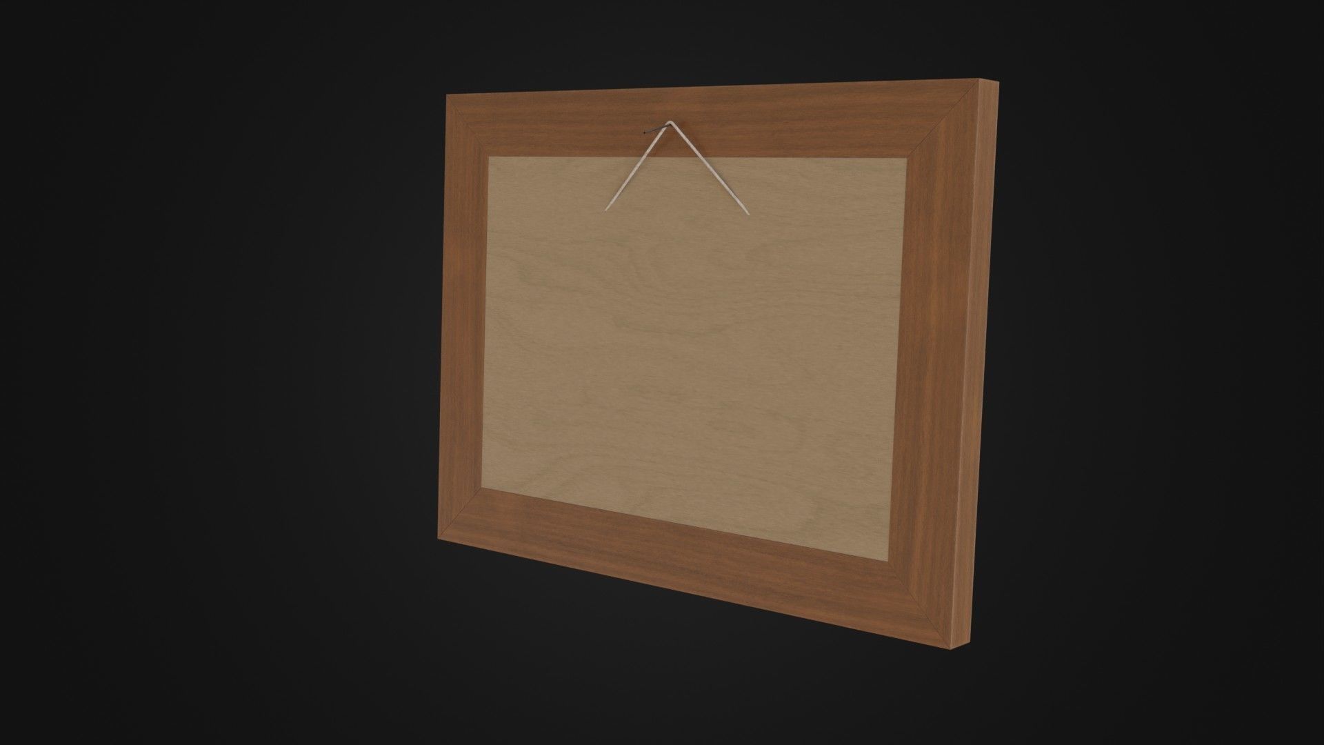 Wooden Picture Frame 03 Low-poly 3D model_19