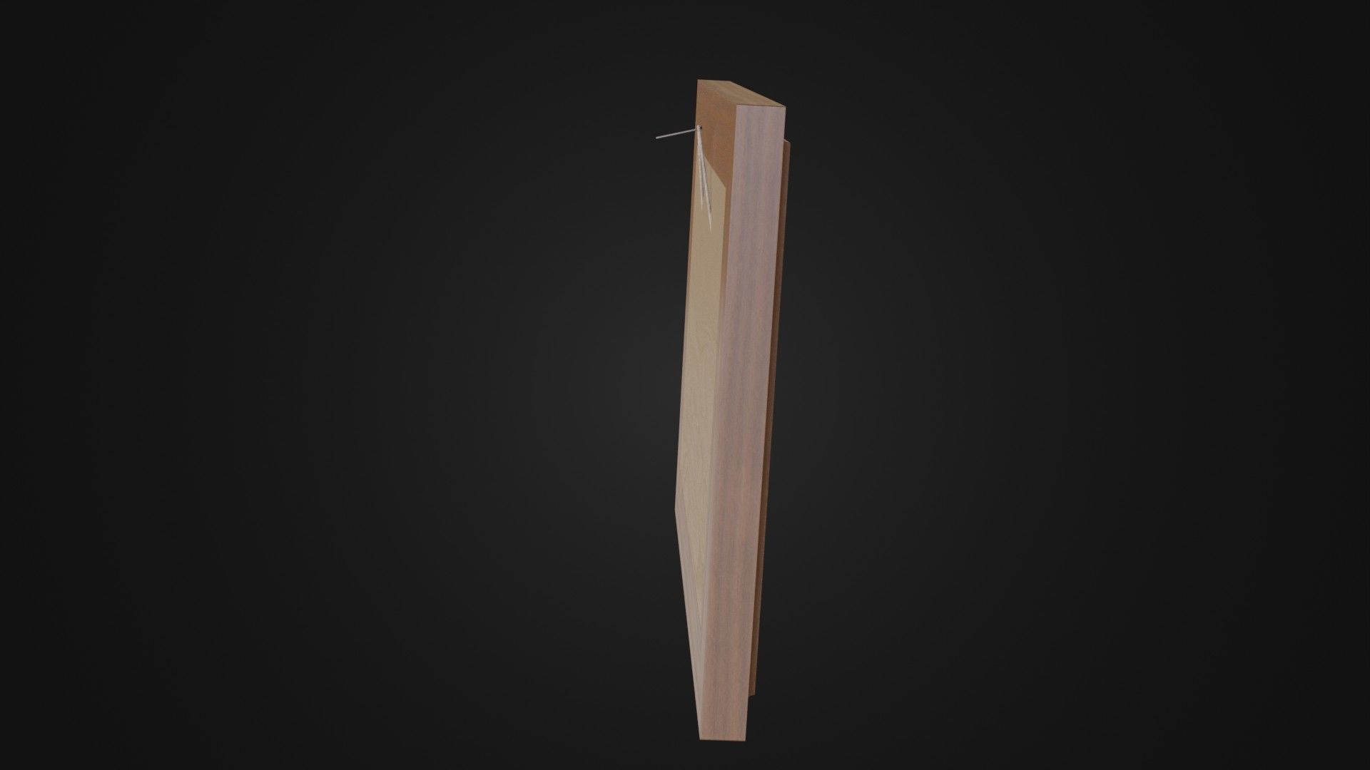 Wooden Picture Frame 03 Low-poly 3D model_13
