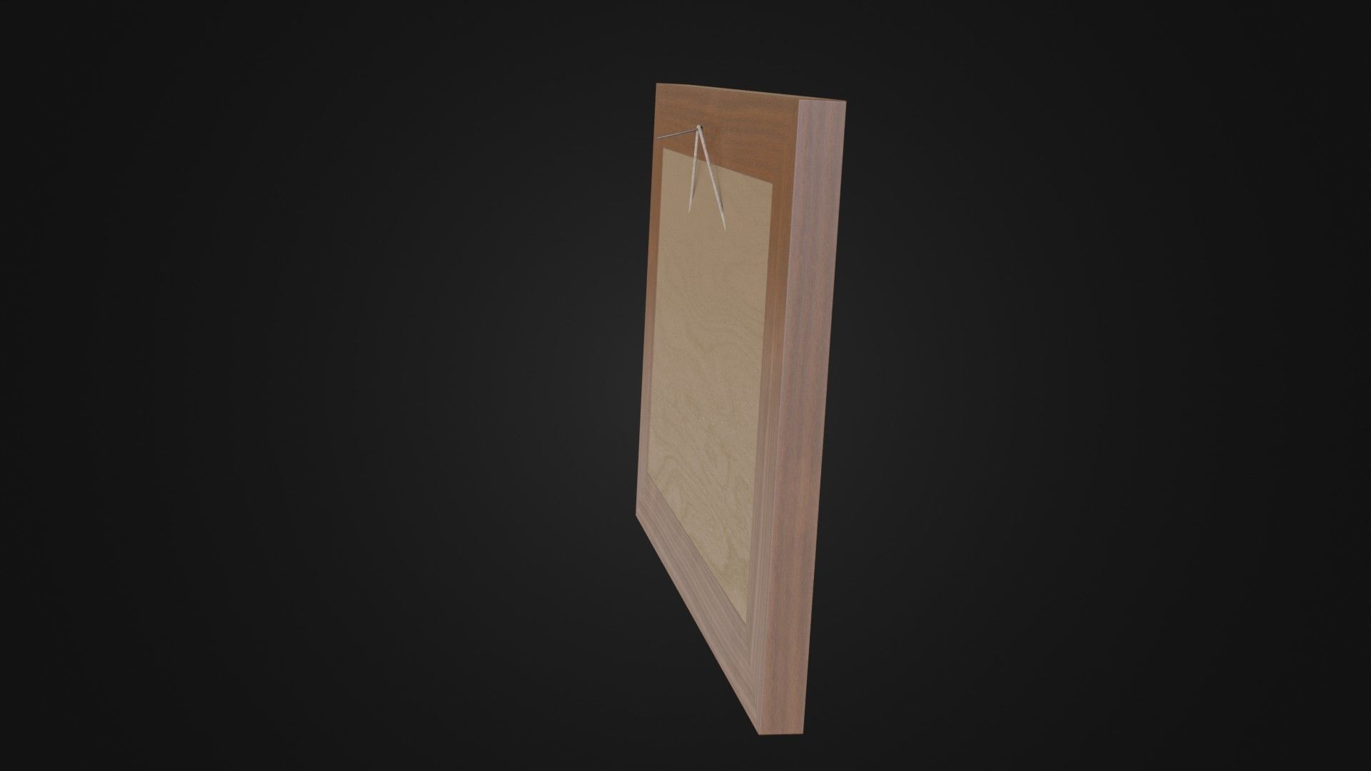 Wooden Picture Frame 03 Low-poly 3D model_14
