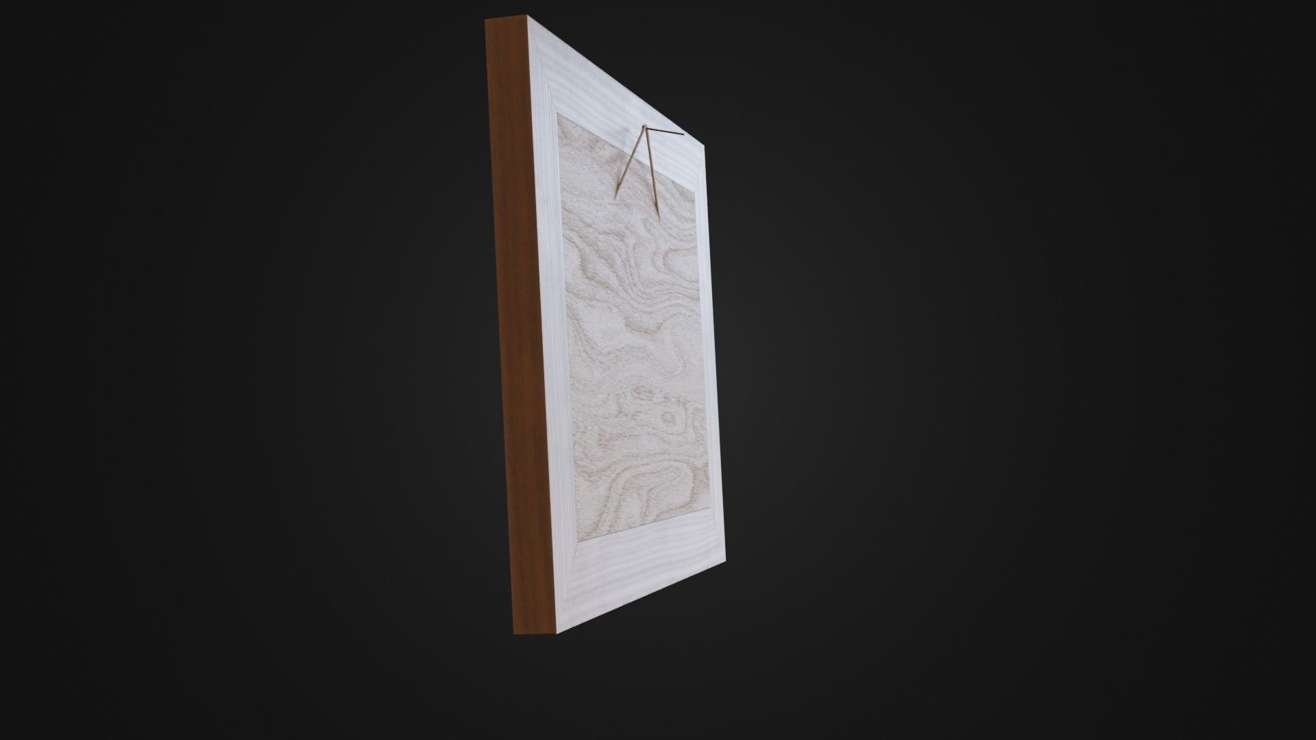 Wooden Picture Frame 03 Low-poly 3D model_33