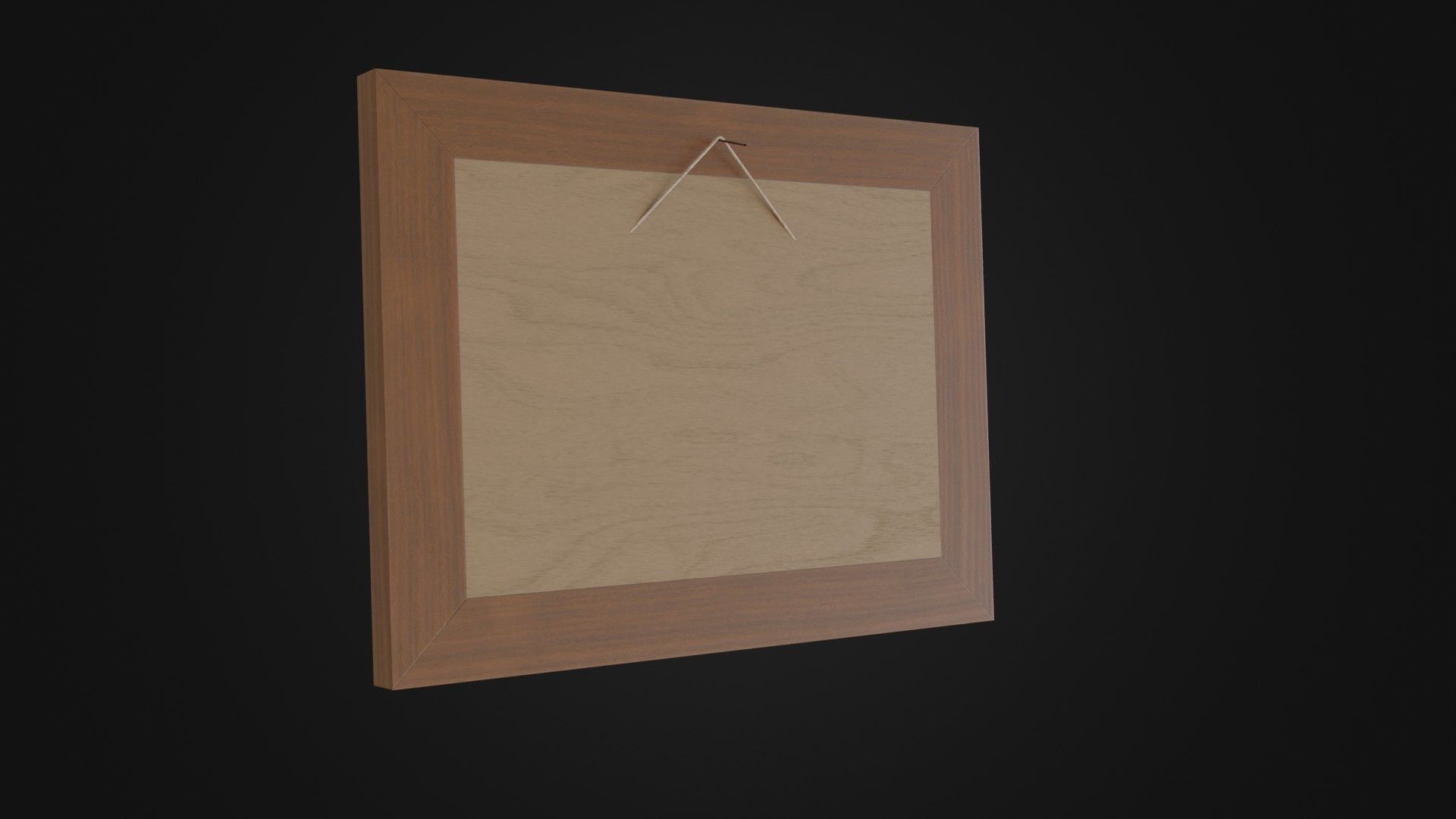 Wooden Picture Frame 03 Low-poly 3D model_28