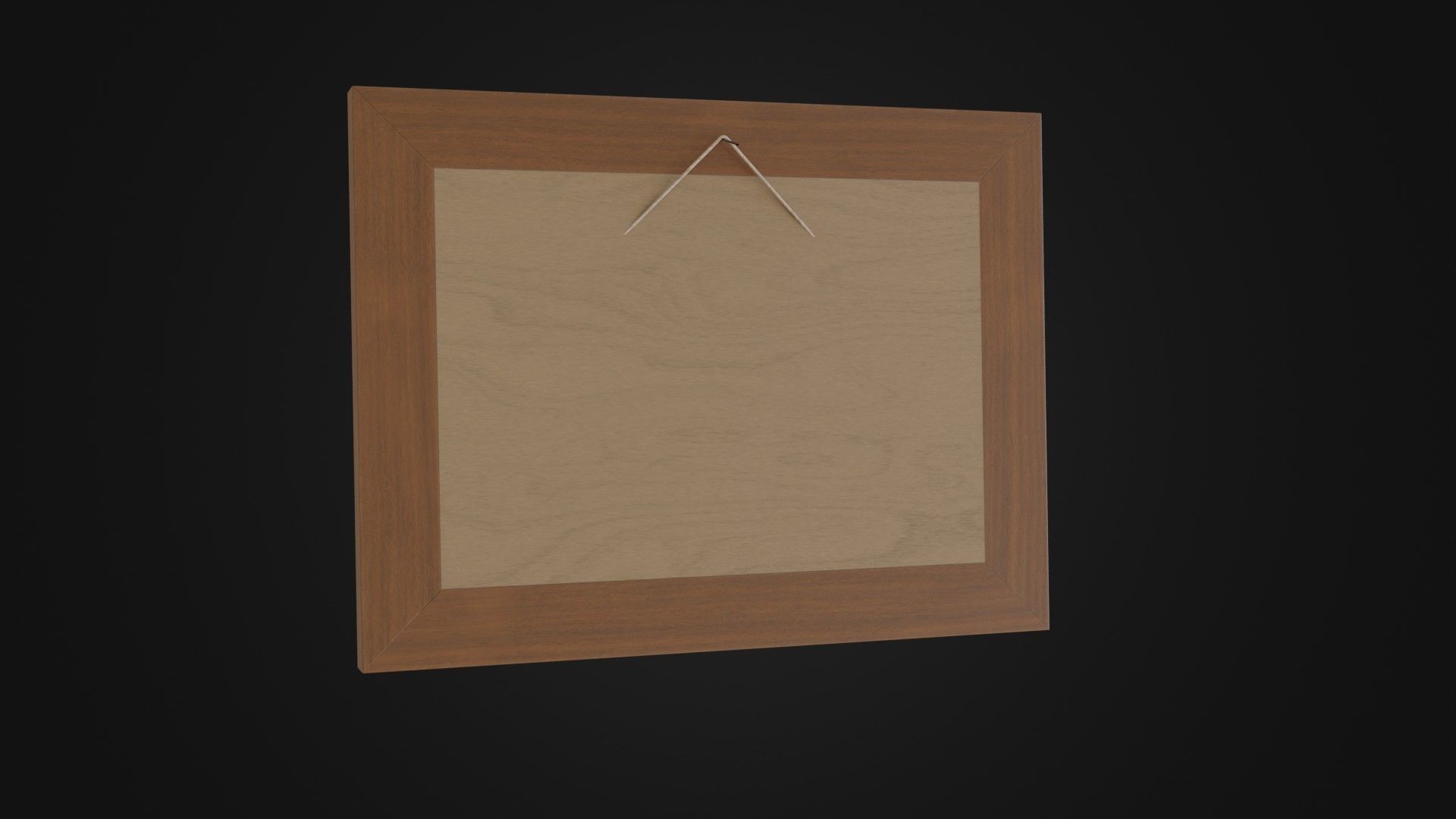 Wooden Picture Frame 03 Low-poly 3D model_26