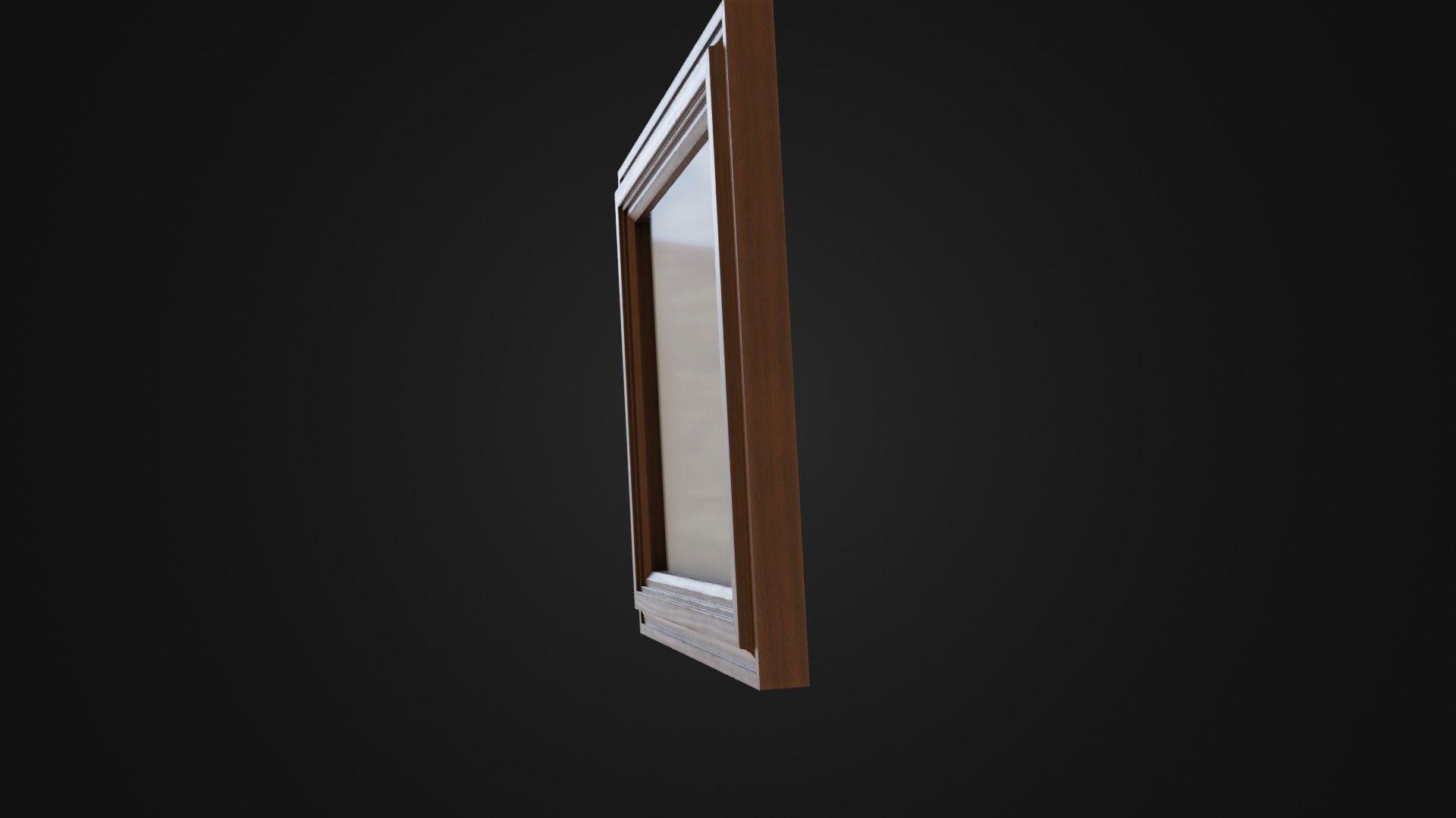 Wooden Picture Frame 03 Low-poly 3D model_36