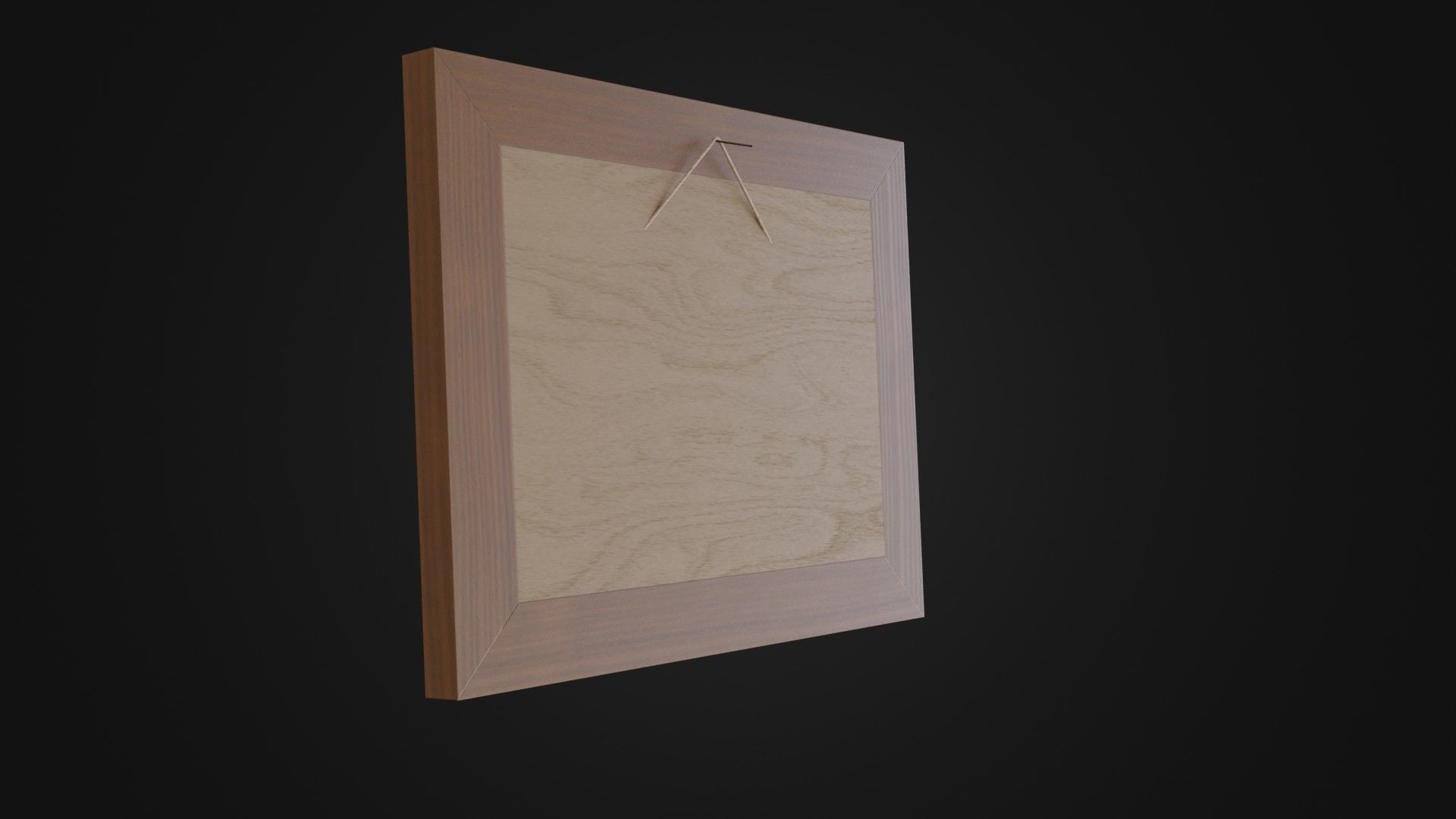 Wooden Picture Frame 03 Low-poly 3D model_30