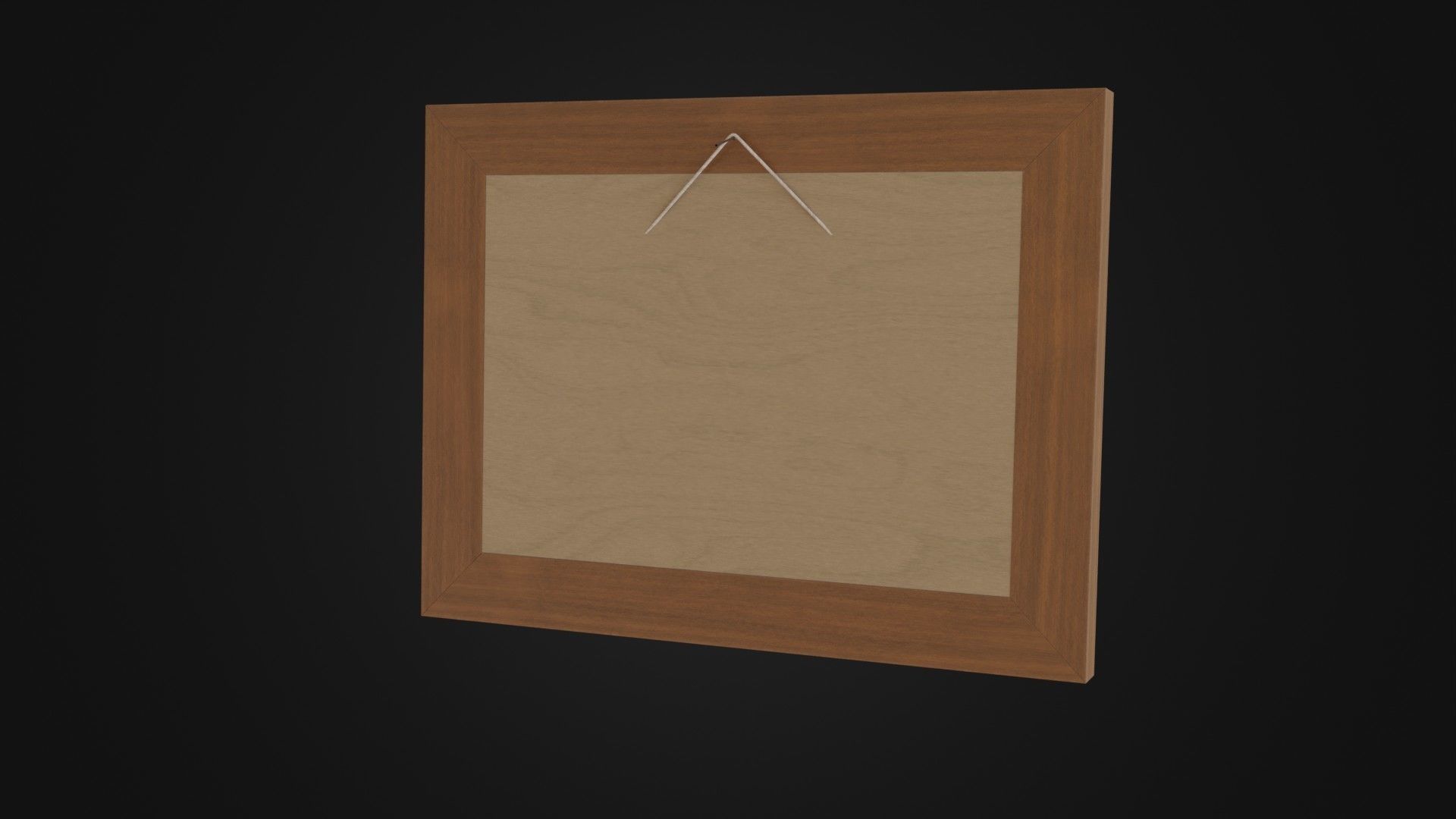 Wooden Picture Frame 03 Low-poly 3D model_21