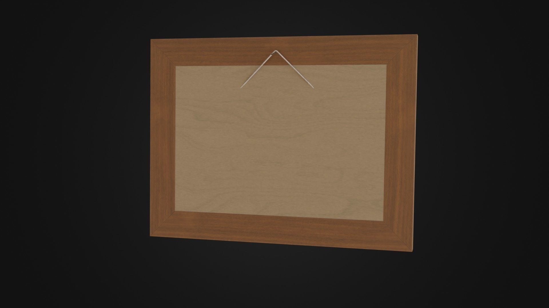 Wooden Picture Frame 03 Low-poly 3D model_22