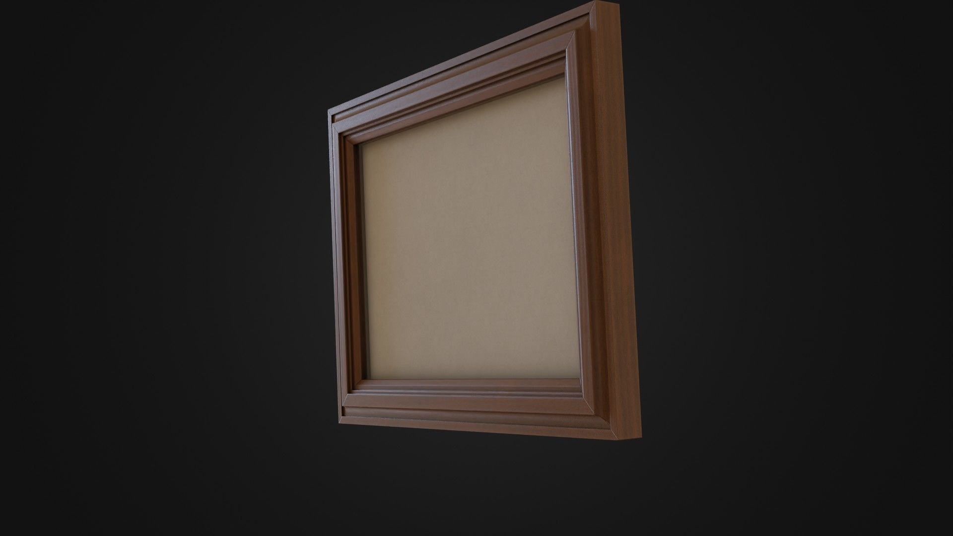 Wooden Picture Frame 03 Low-poly 3D model_39