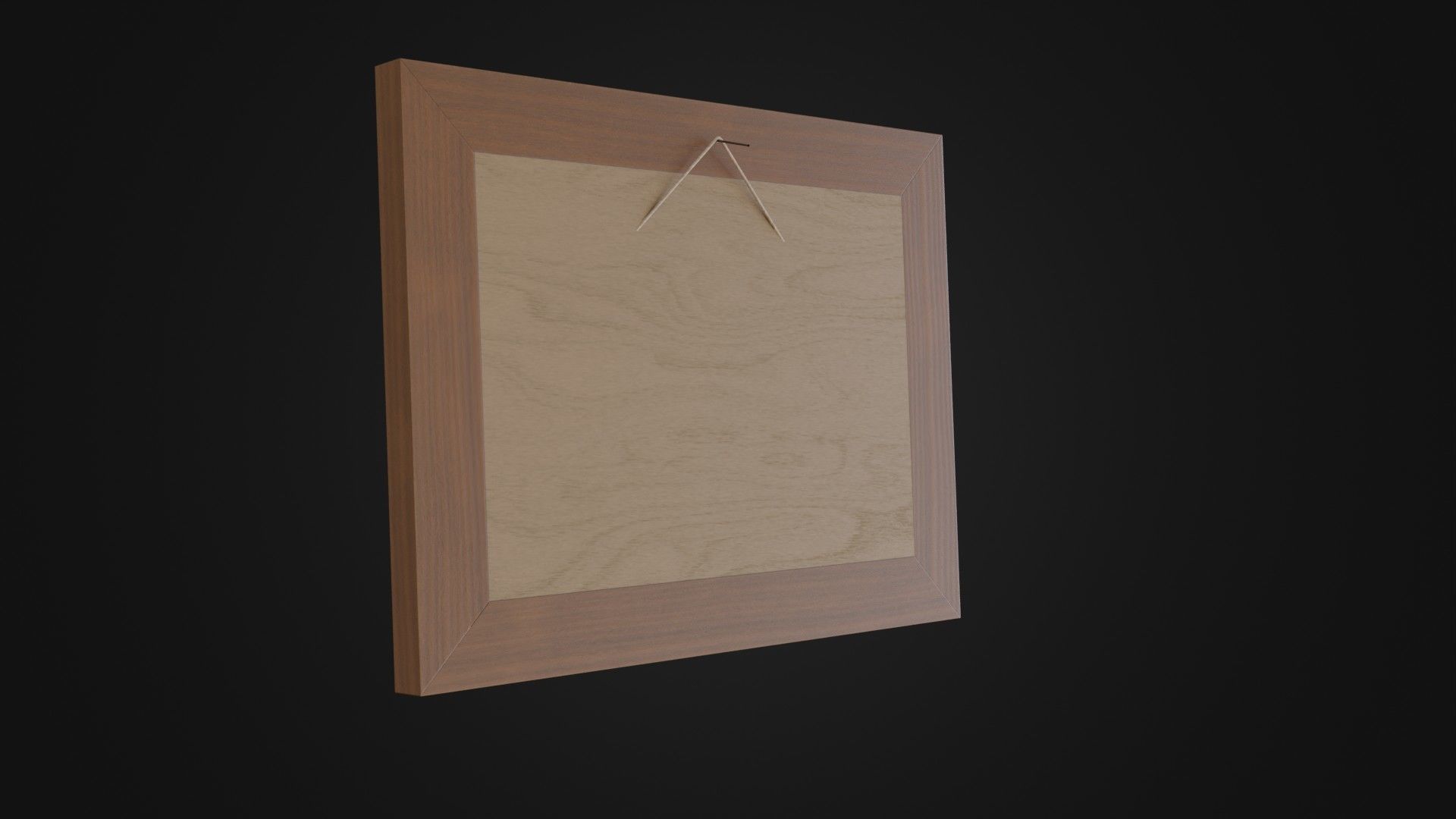 Wooden Picture Frame 03 Low-poly 3D model_29