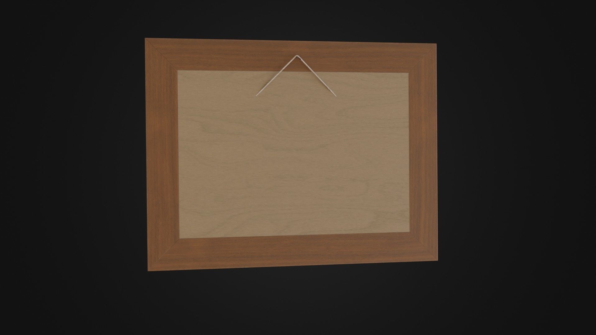 Wooden Picture Frame 03 Low-poly 3D model_25