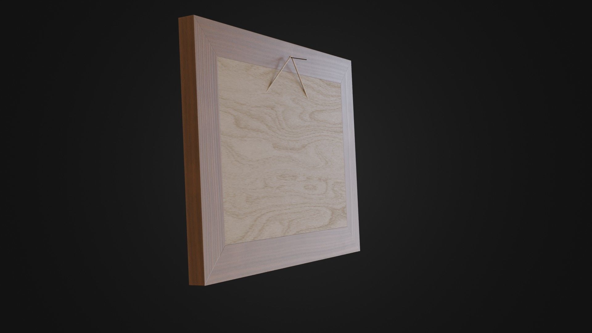 Wooden Picture Frame 03 Low-poly 3D model_31