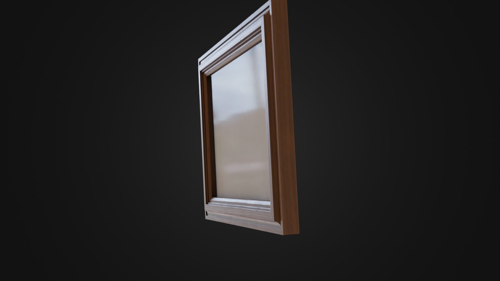 Wooden Picture Frame 03 Low-poly 3D model_37