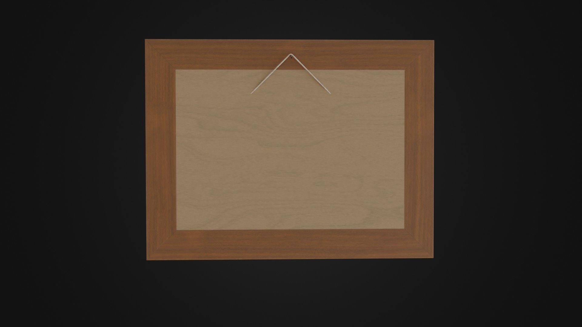 Wooden Picture Frame 03 Low-poly 3D model_24