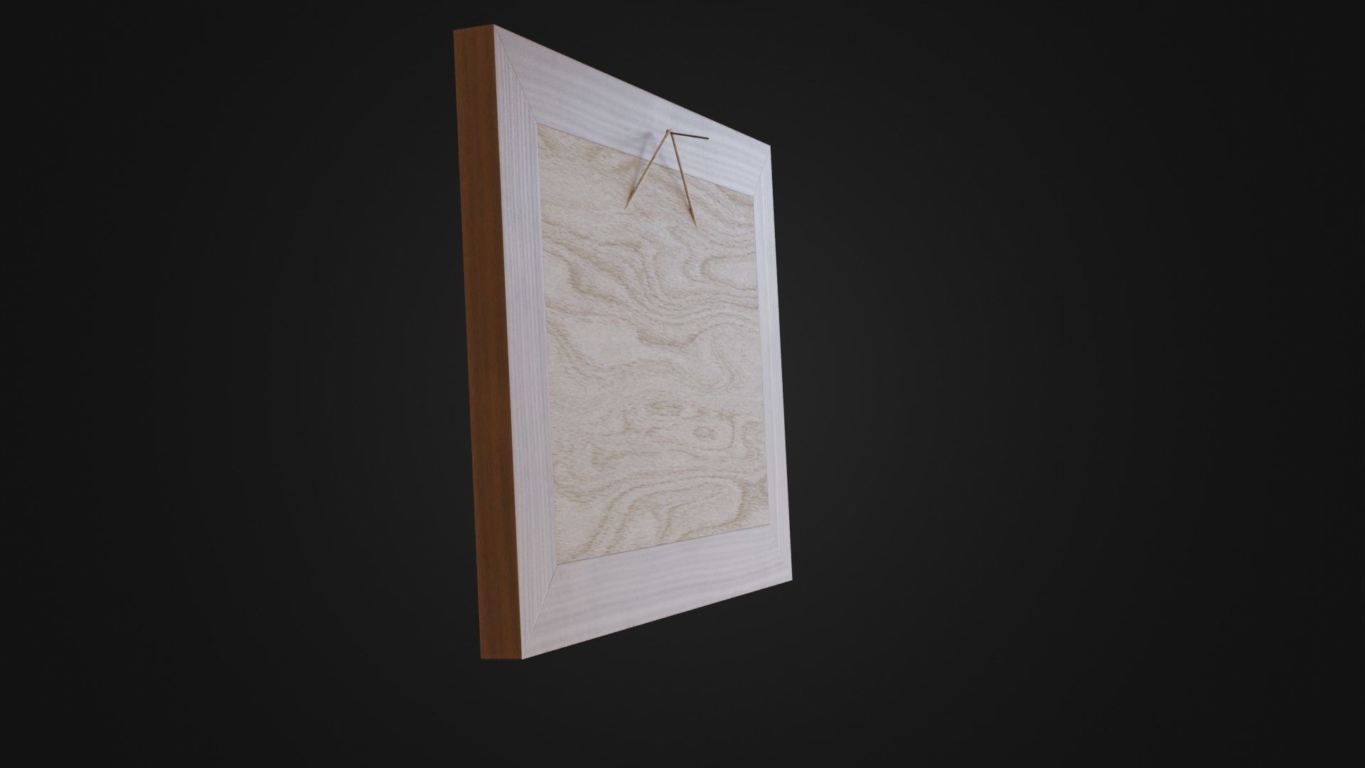 Wooden Picture Frame 03 Low-poly 3D model_32