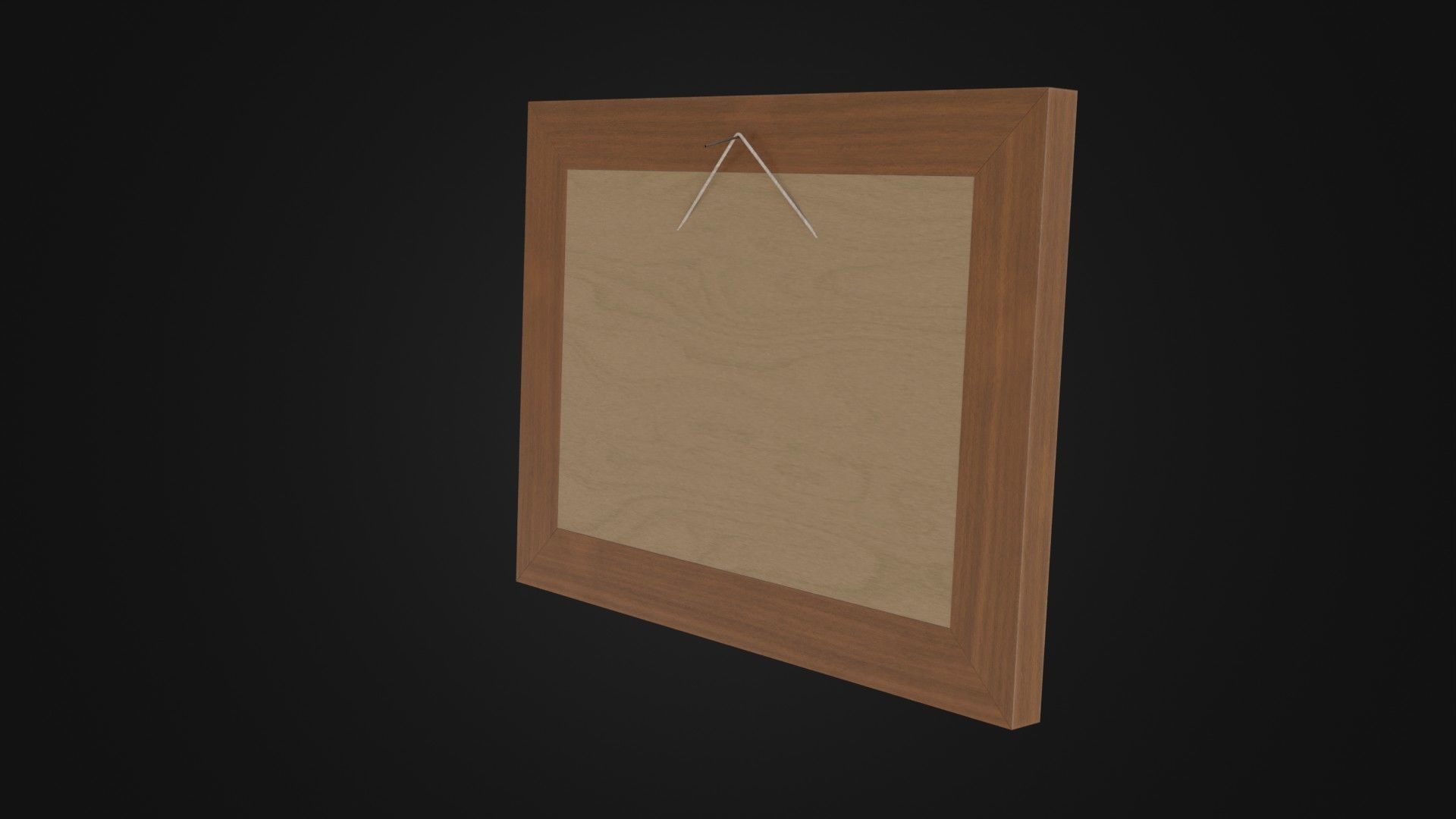 Wooden Picture Frame 03 Low-poly 3D model_18