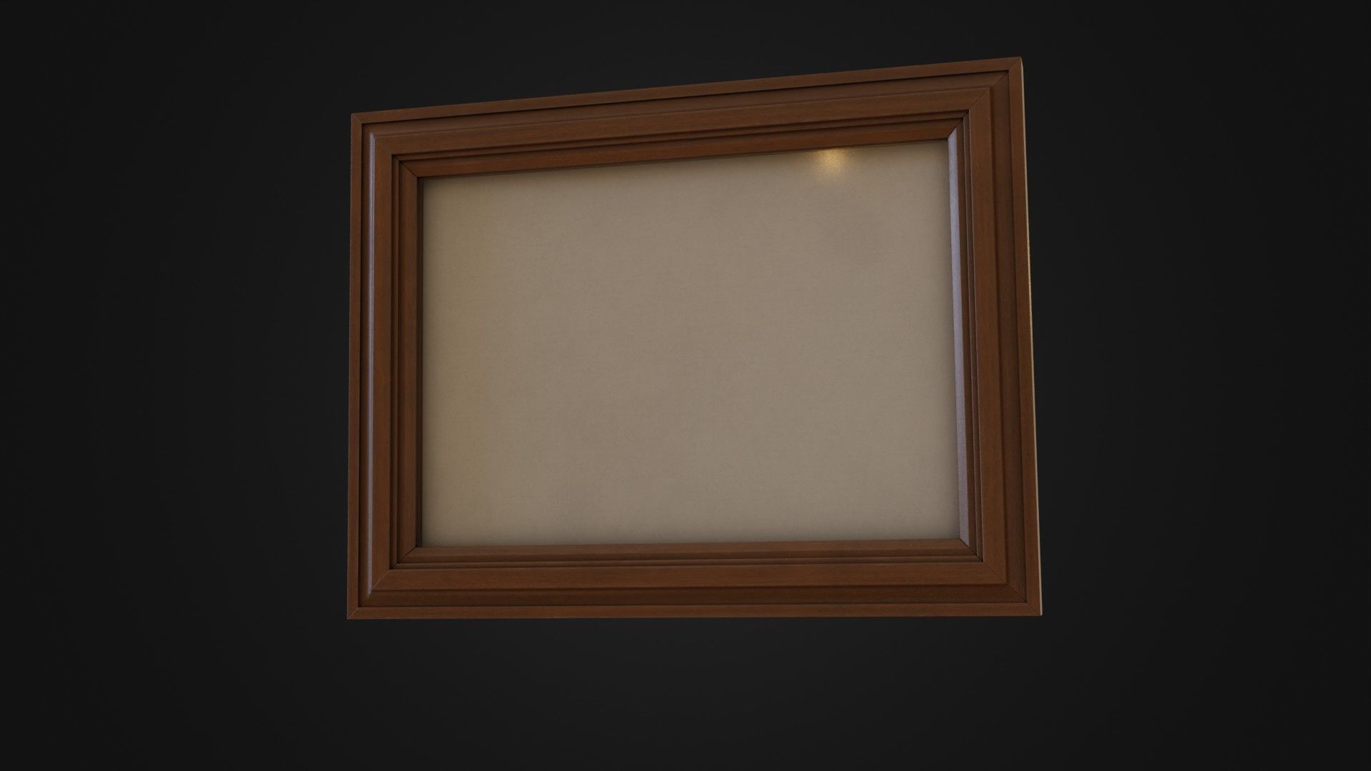 Wooden Picture Frame 03 Low-poly 3D model_44