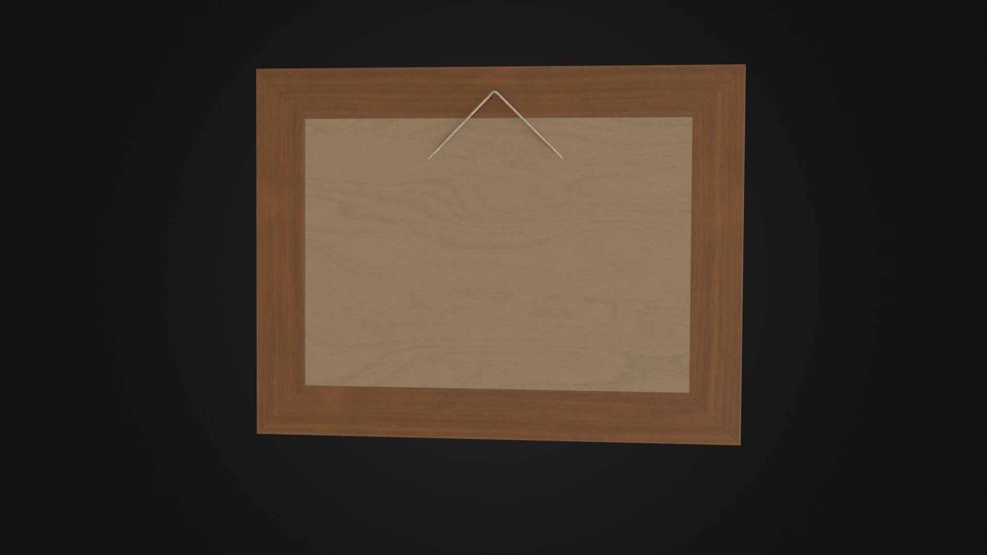 Wooden Picture Frame 03 Low-poly 3D model_23
