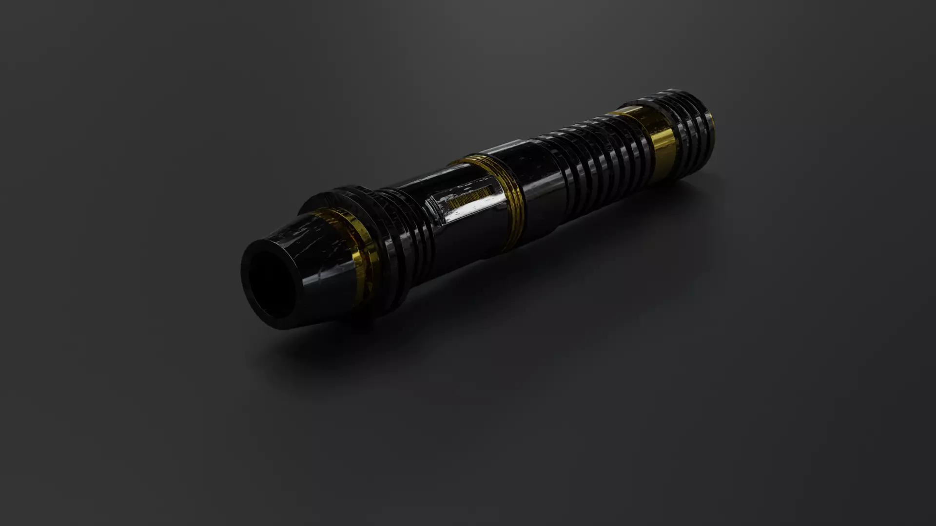 Scifi Star Wars Lightsaber Black 3D model