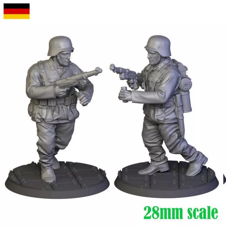 German Soldier ww2 28mm 3D print model