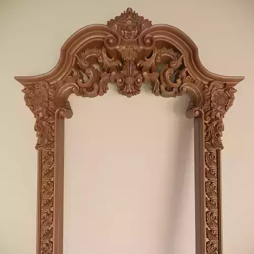 Baroque antique frame 3D model
