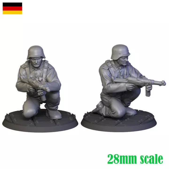 German Soldier WW2 3D print model