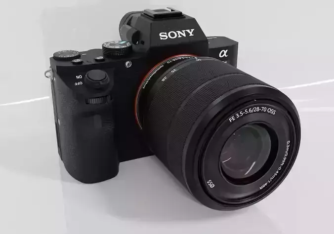  Sony Alpha 7 II with FE 28-70mm Lens Kit 3D model 3D model