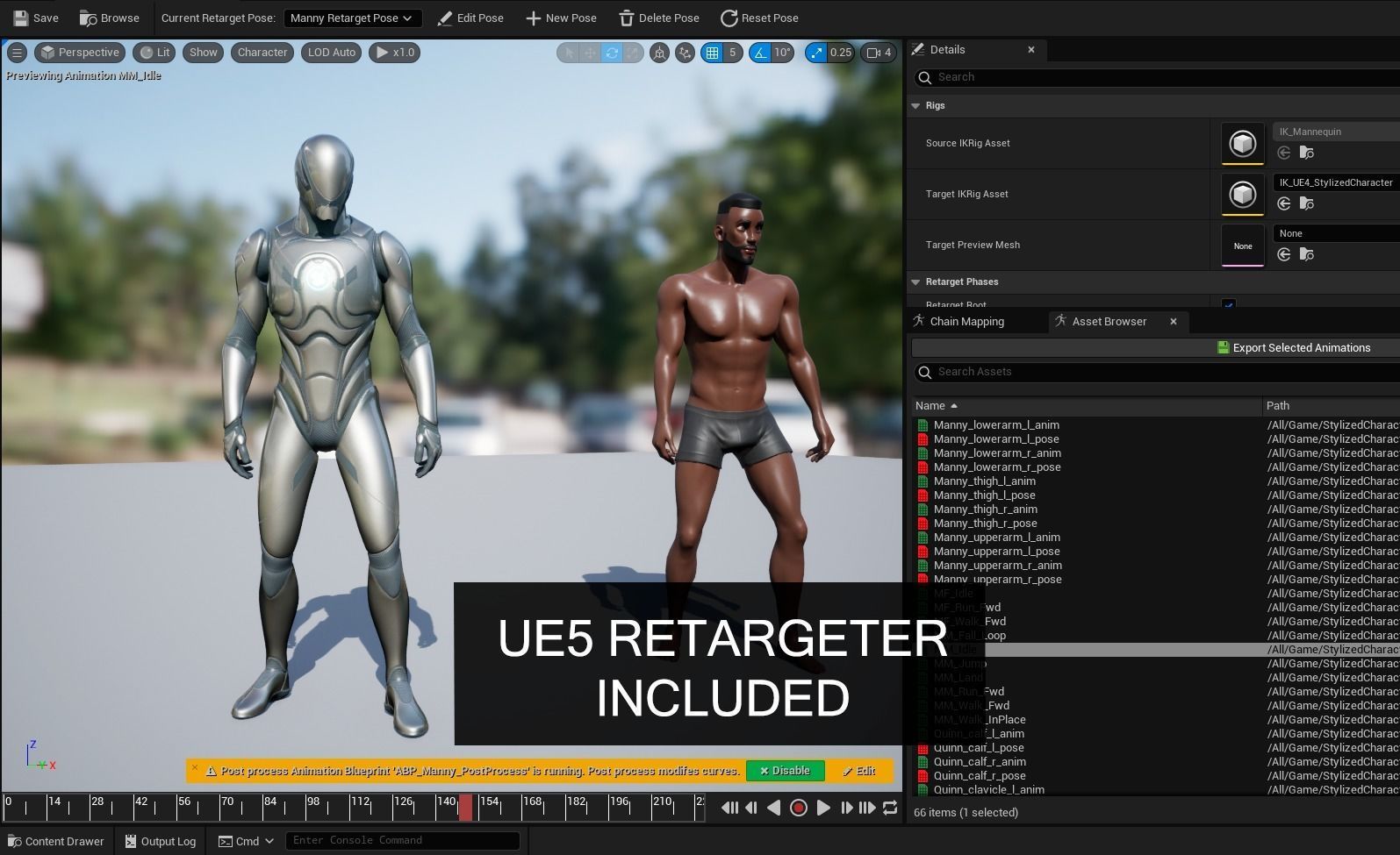 Stylized Male Female Base Character Pack 1-Game Ready Low-poly 3D model_19