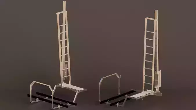 Sci-Fi Futuristic Ladder  3D Model