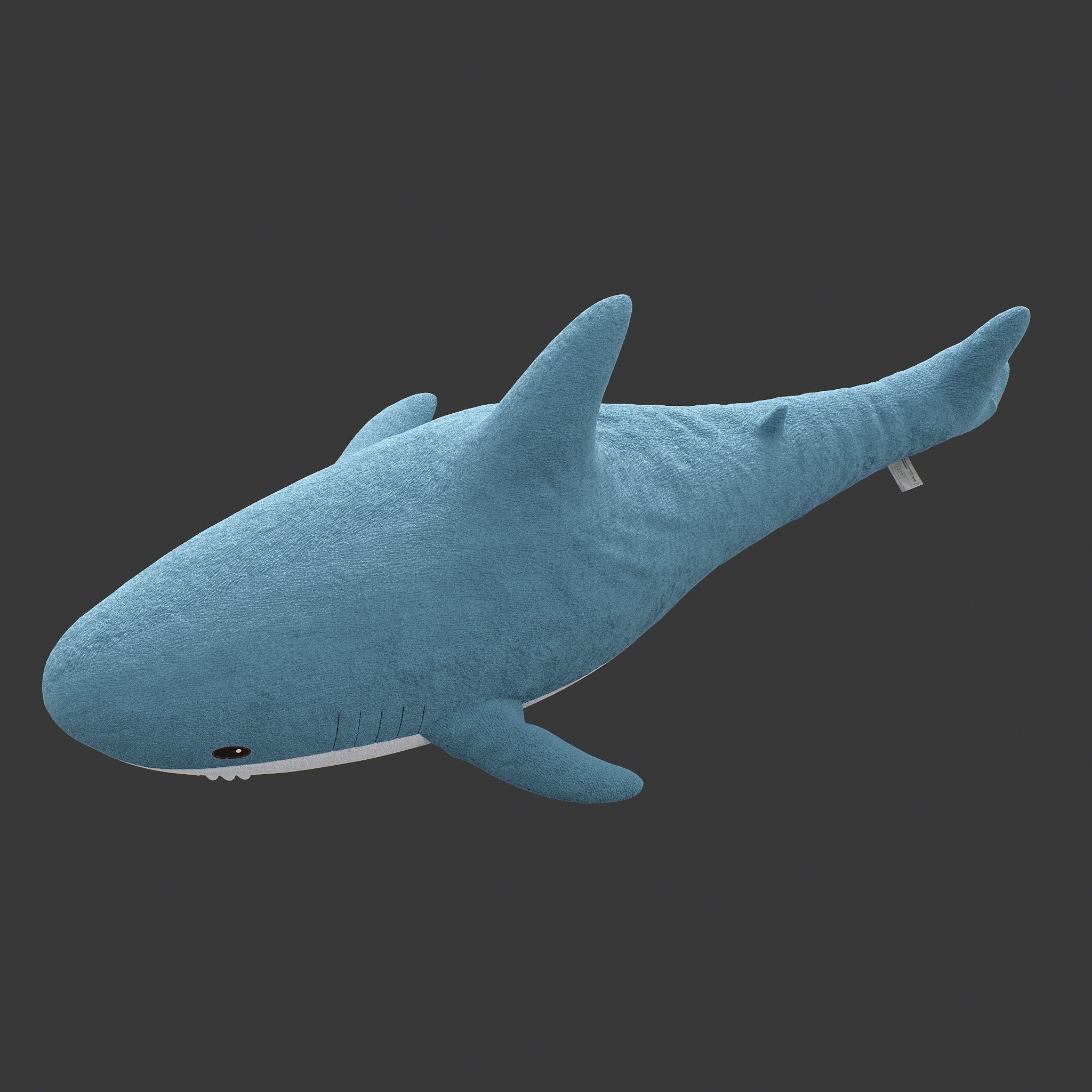 Toy shark IKEA BLAHAJ stuffed 3D model_7