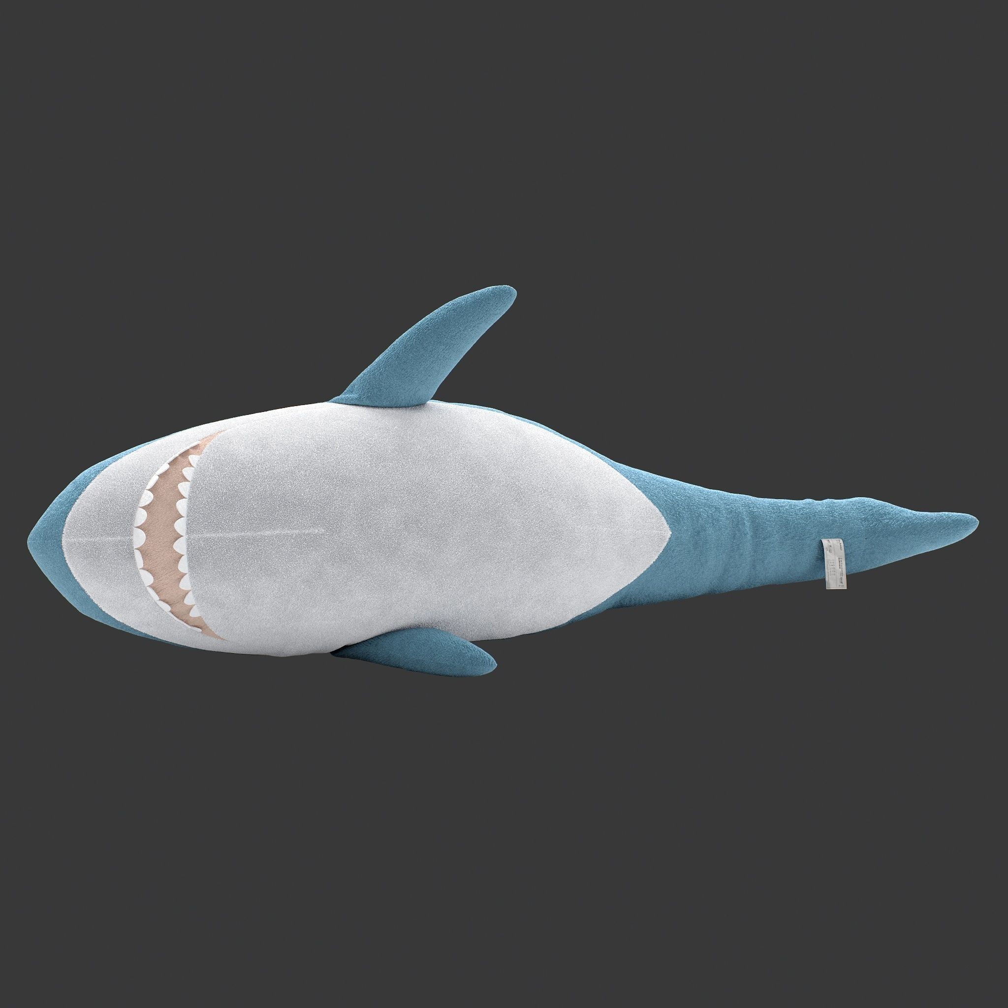 Toy shark IKEA BLAHAJ stuffed 3D model_3