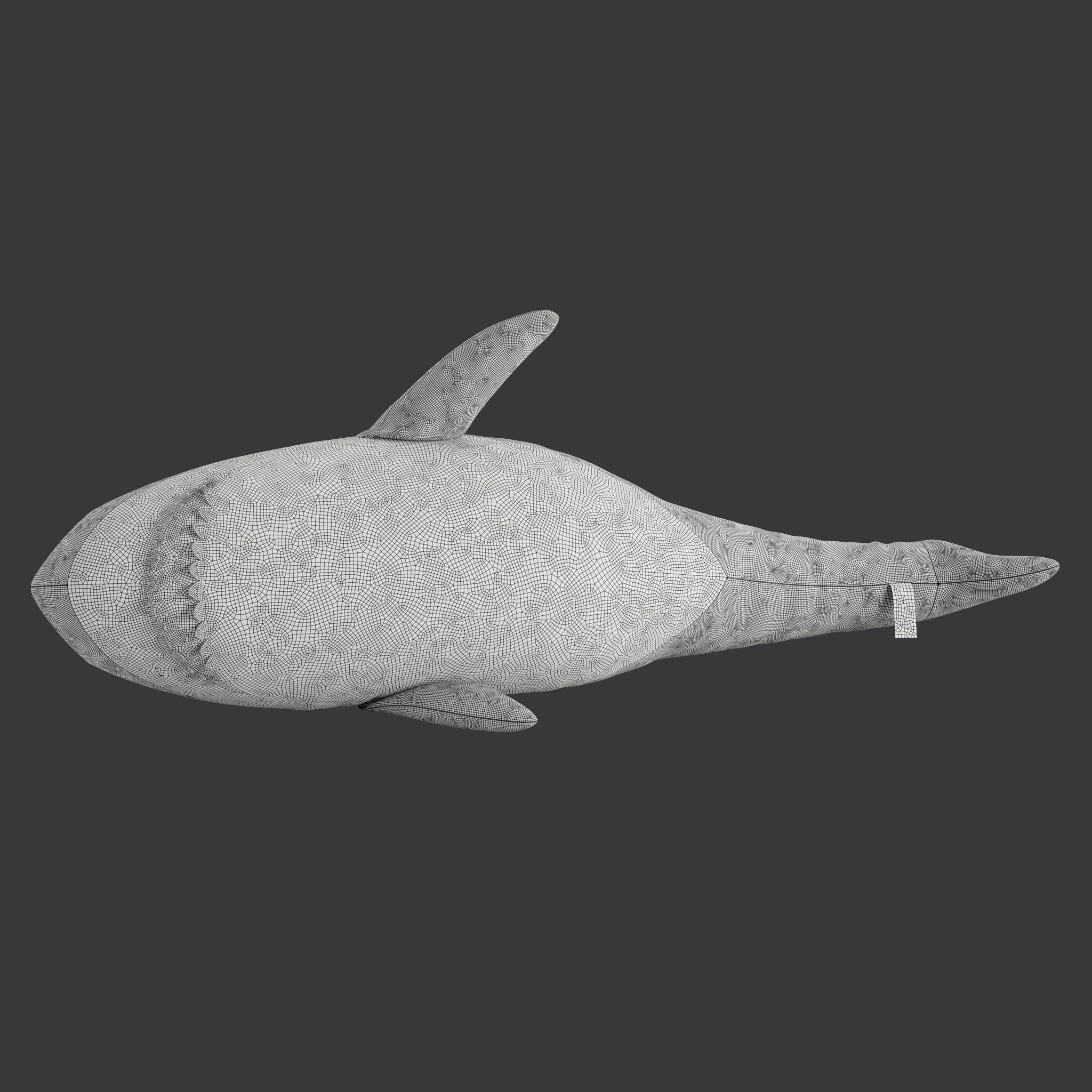 Toy shark IKEA BLAHAJ stuffed 3D model_4