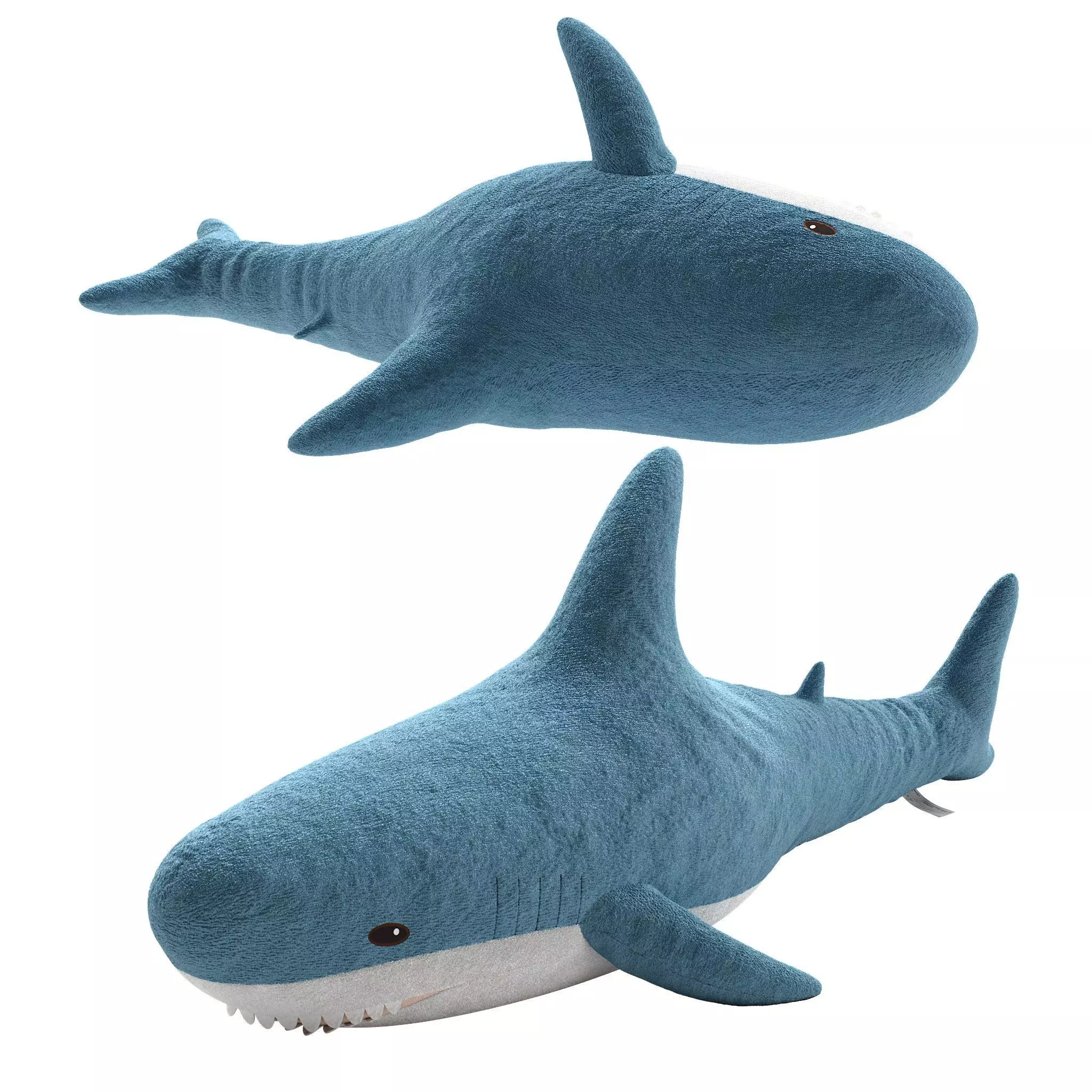 Toy shark IKEA BLAHAJ stuffed 3D model_0