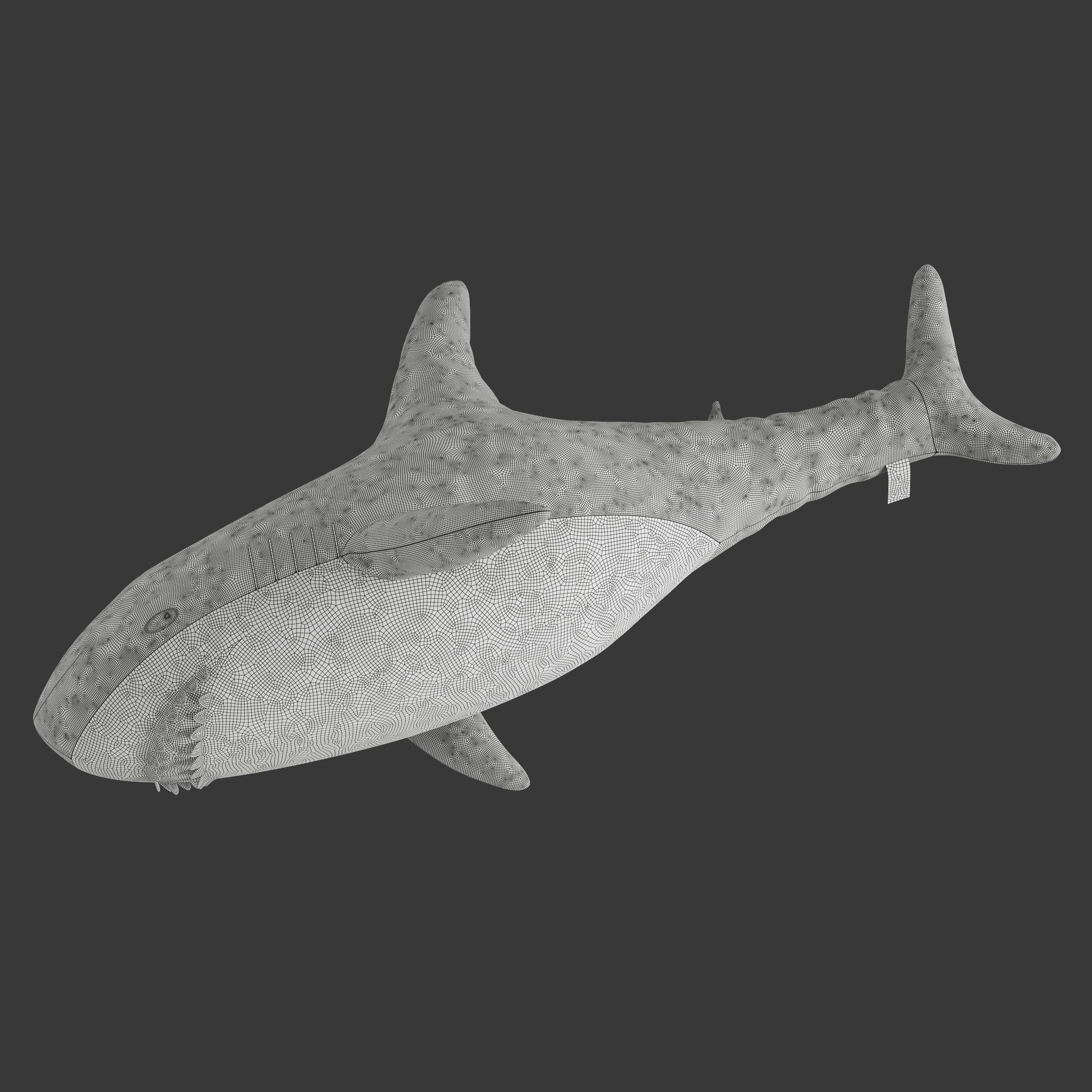 Toy shark IKEA BLAHAJ stuffed 3D model_6