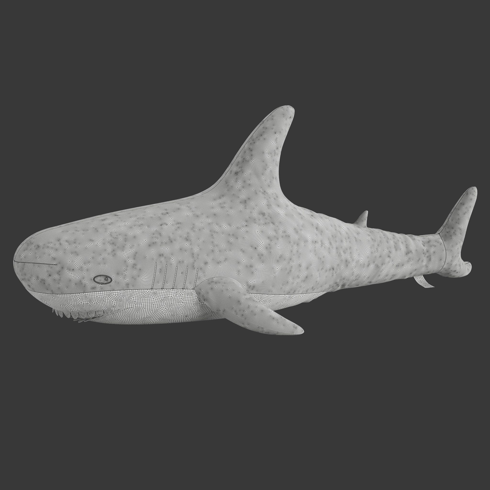 Toy shark IKEA BLAHAJ stuffed 3D model_2