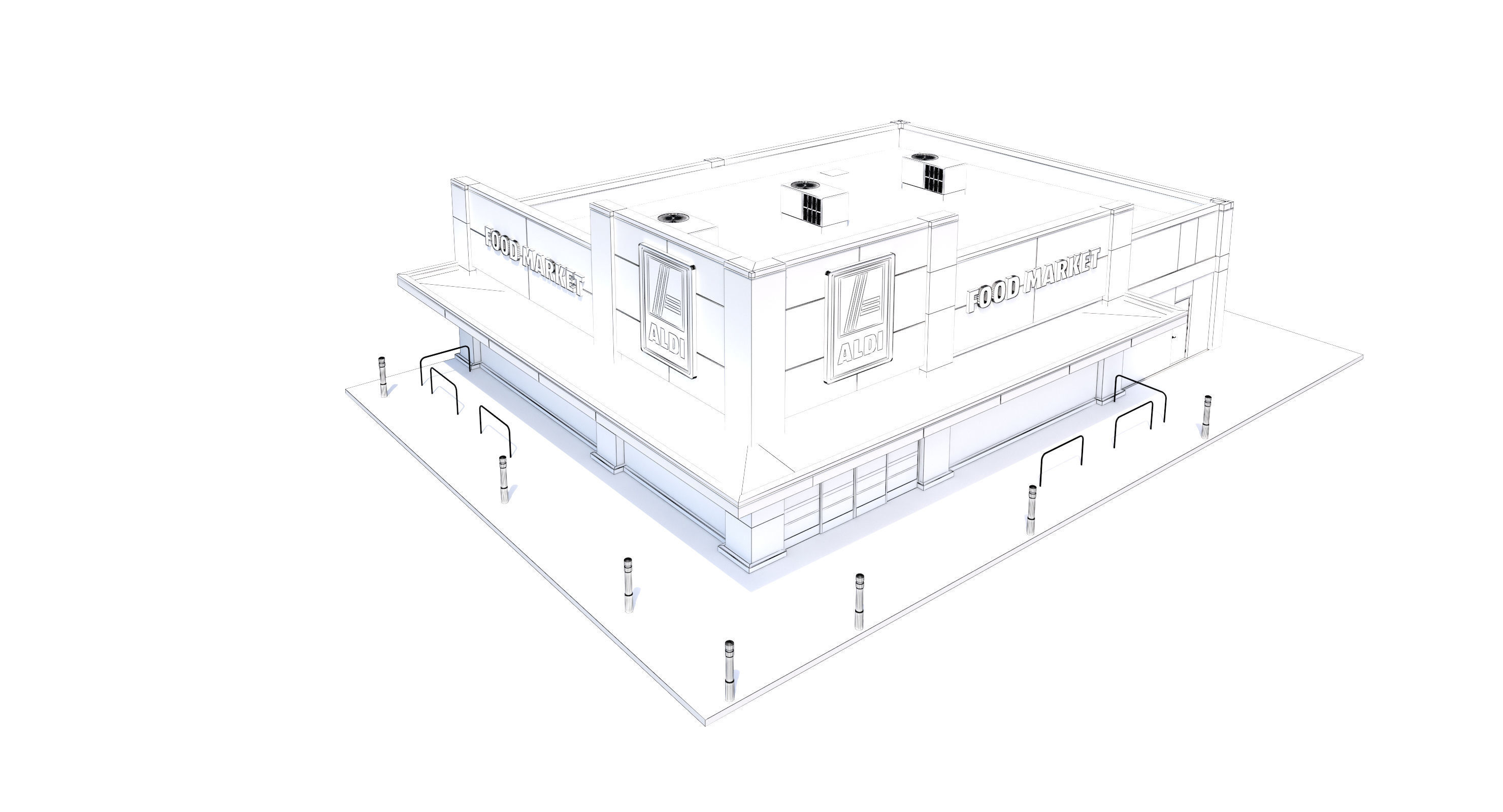Retail-199 Aldi-004 3D model_11