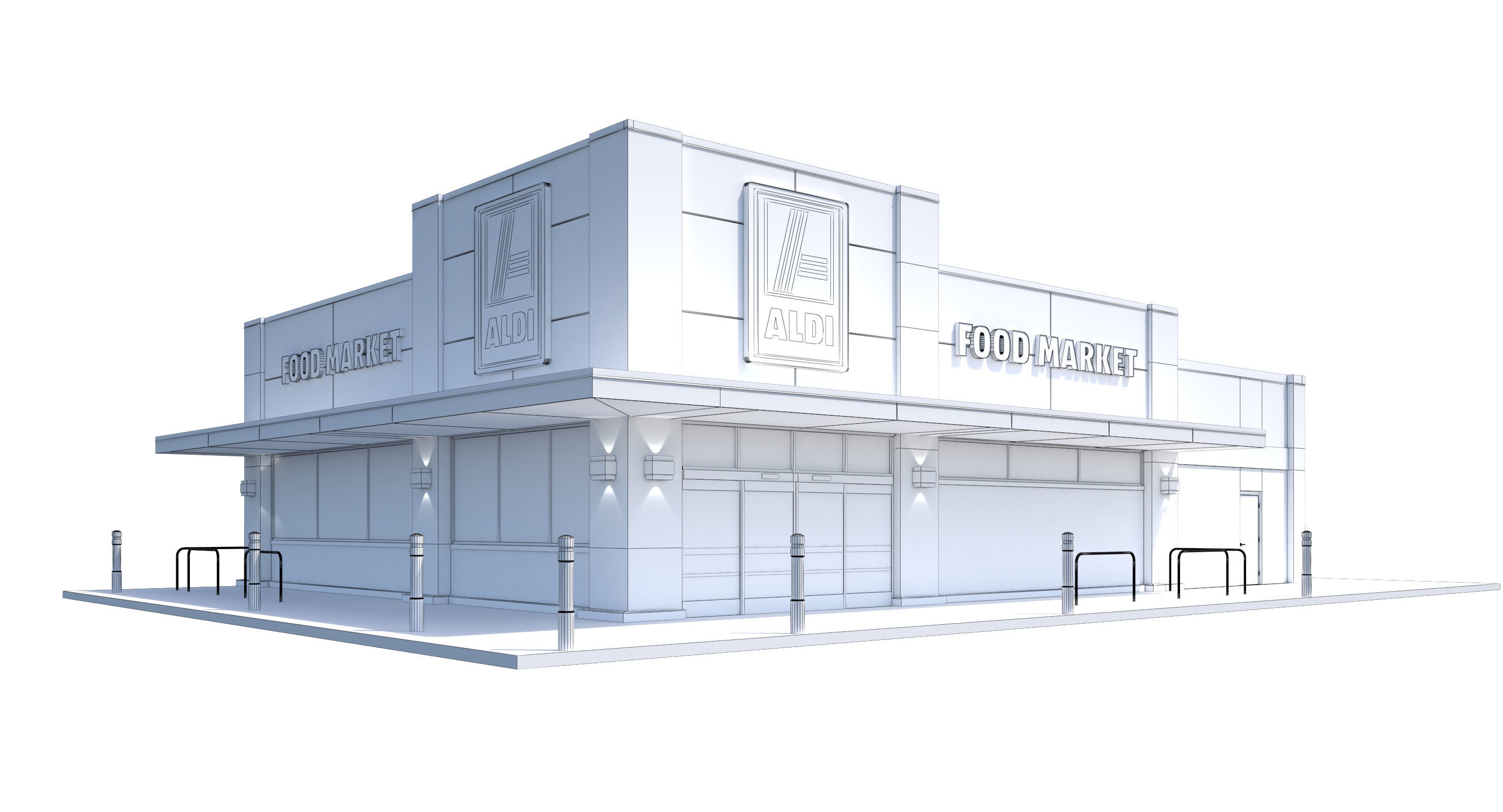 Retail-199 Aldi-004 3D model_9