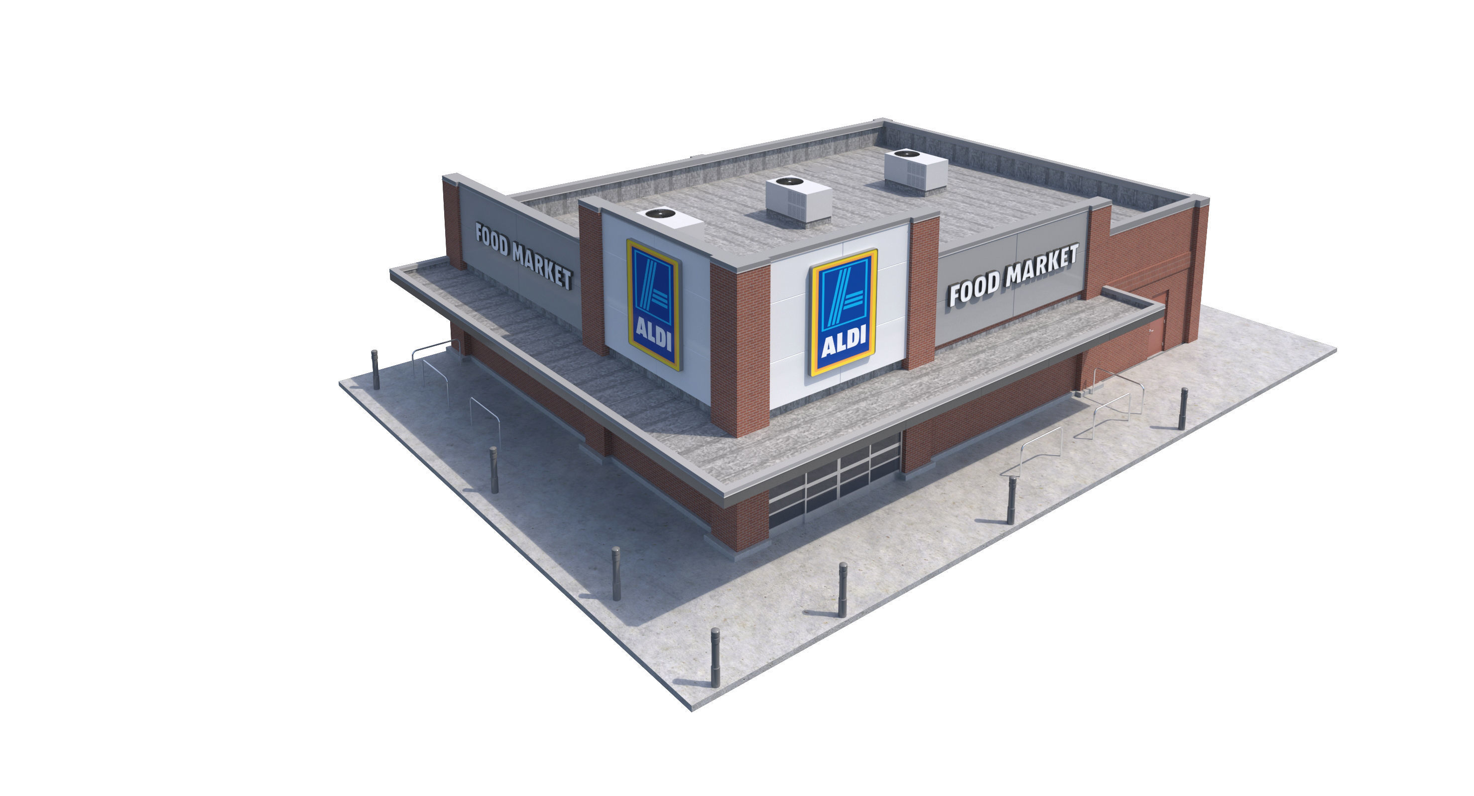 Retail-199 Aldi-004 3D model_4