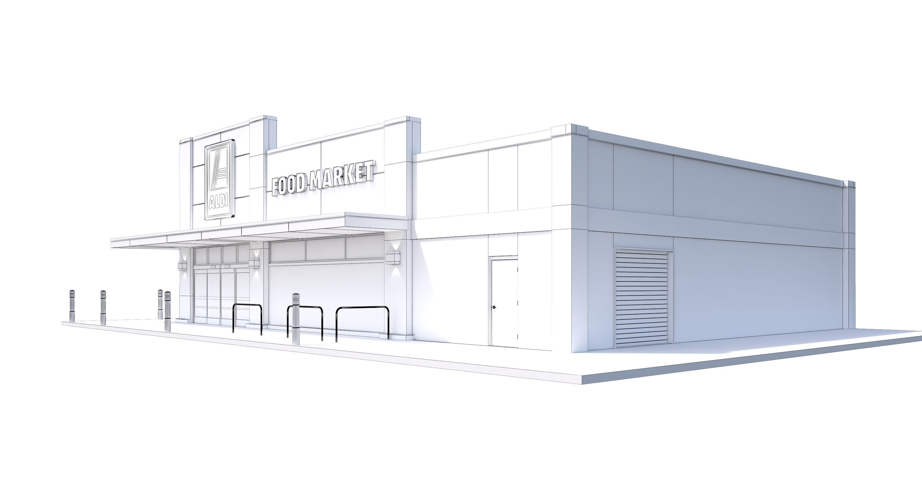 Retail-199 Aldi-004 3D model_10