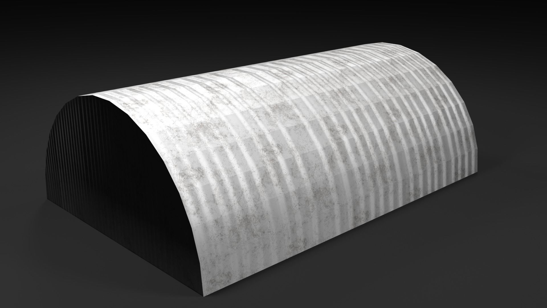 Lowpoly PBR Aircraft Hanger Low-poly 3D model_10