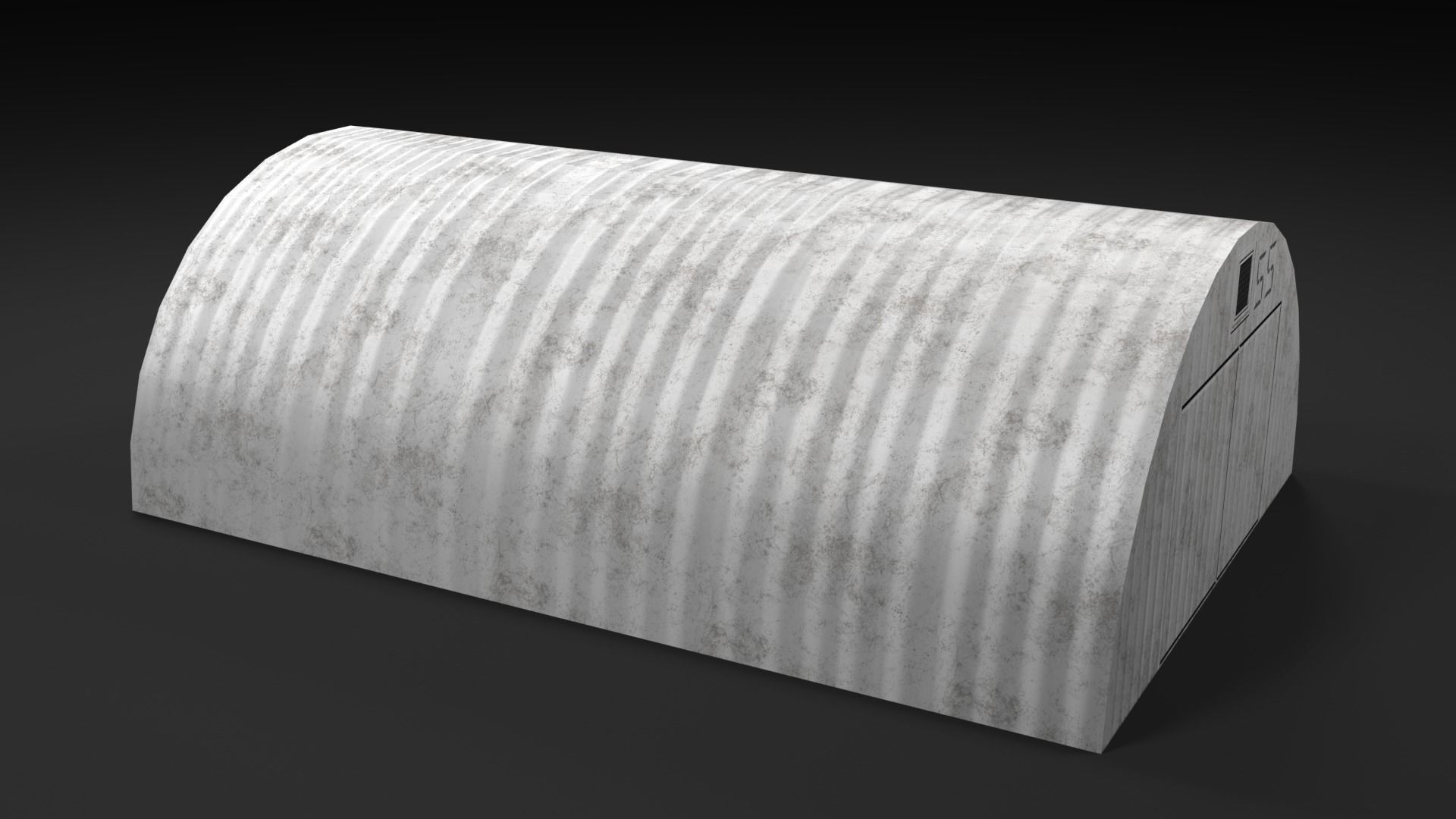 Lowpoly PBR Aircraft Hanger Low-poly 3D model_17