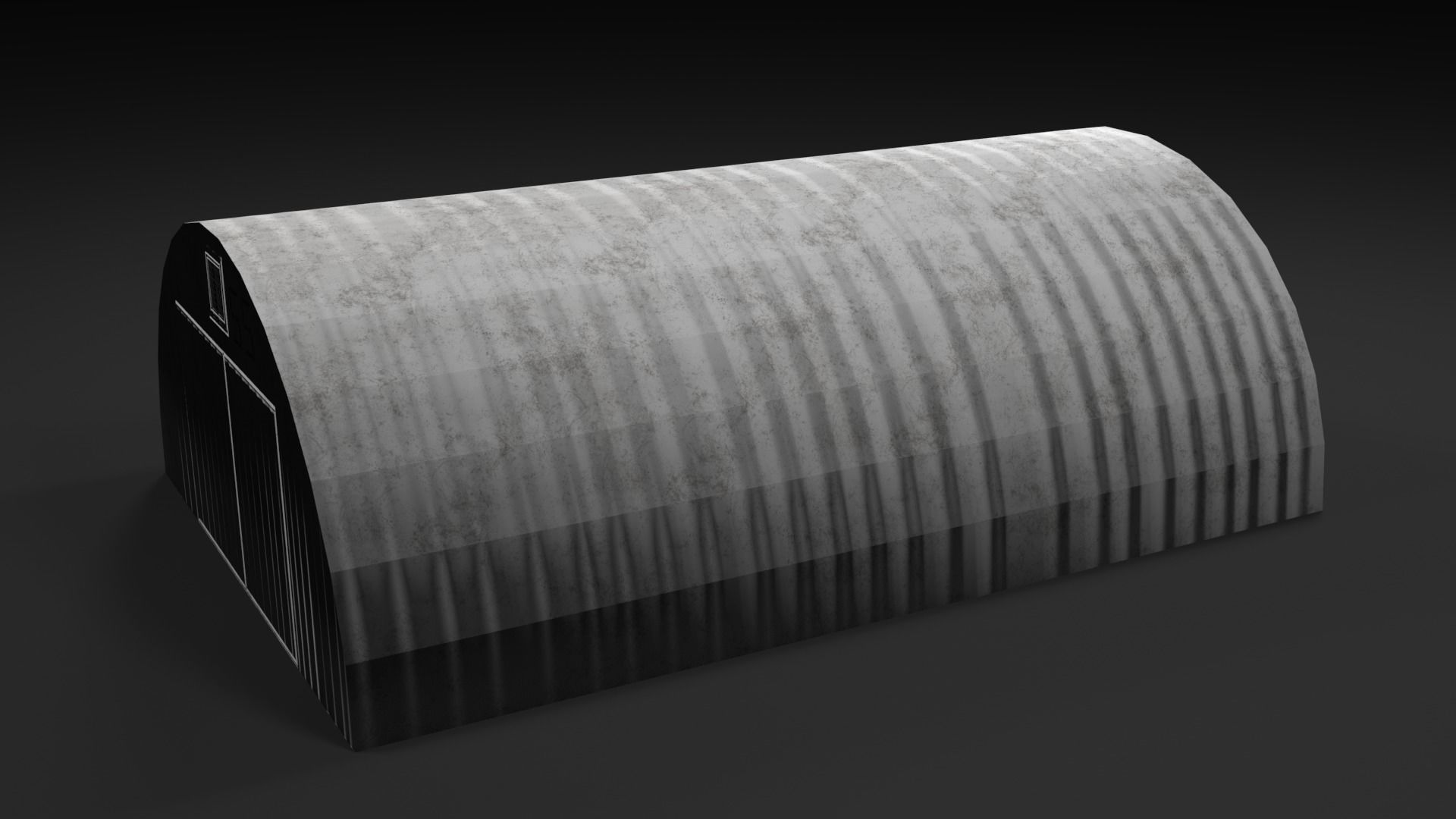 Lowpoly PBR Aircraft Hanger Low-poly 3D model_16