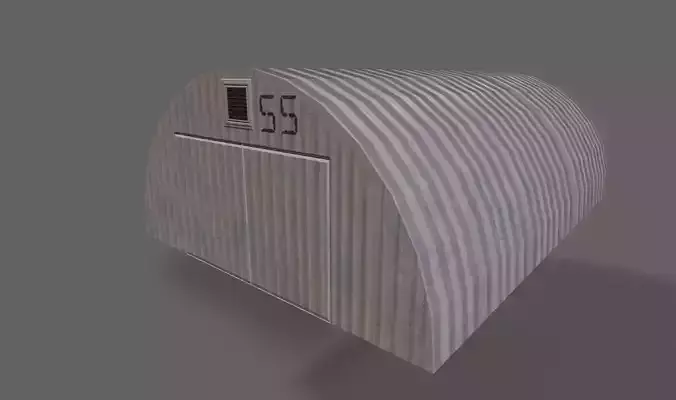 Lowpoly PBR Aircraft Hanger