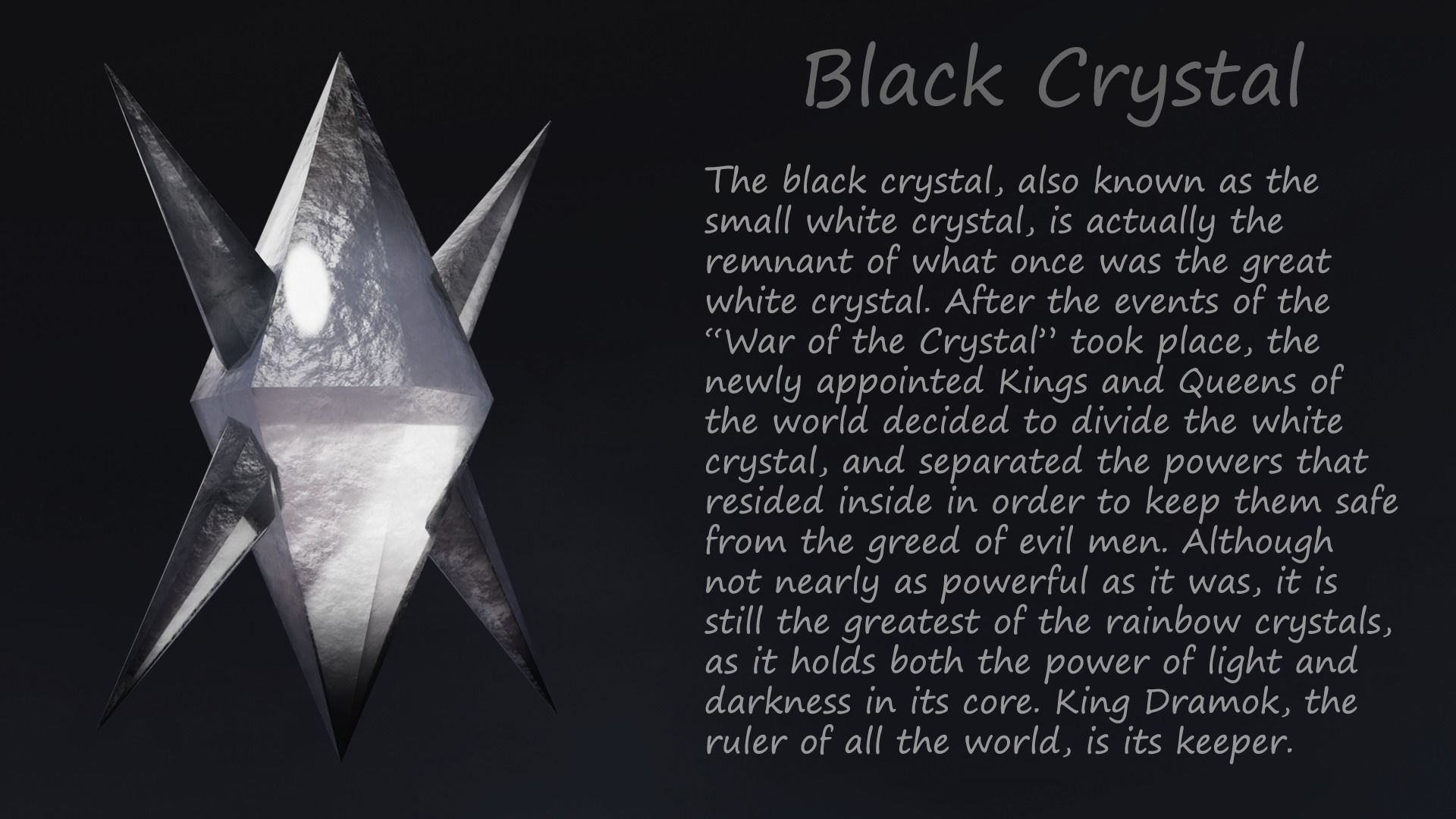 Rainbow  Crystals Fantasy Gameasset Low-poly 3D model_3