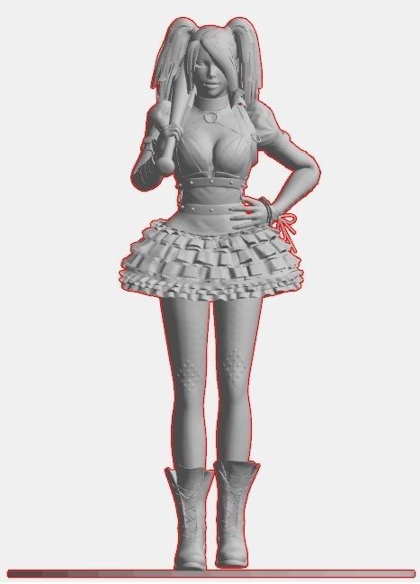 Harley Quin free 3D model 3D printable | CGTrader