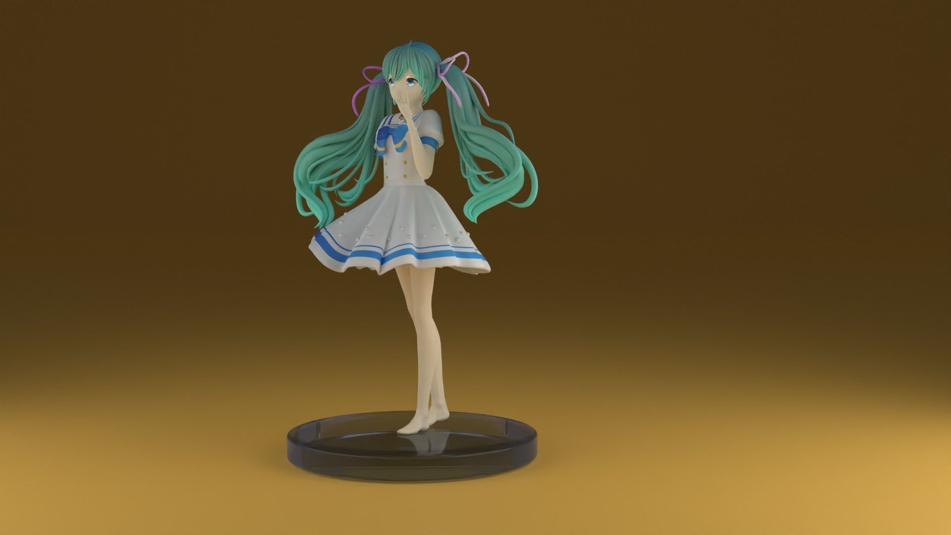 miku hatsune 3D print model_7