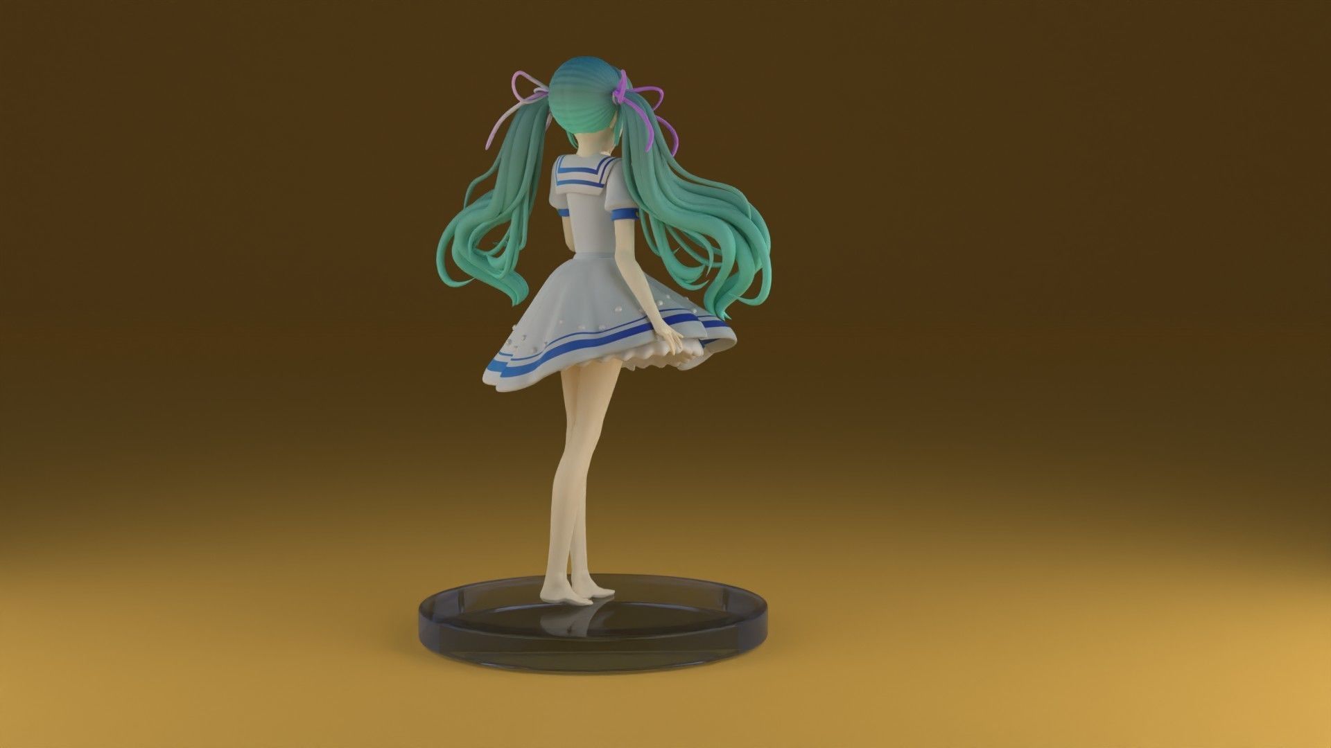 miku hatsune 3D print model_3